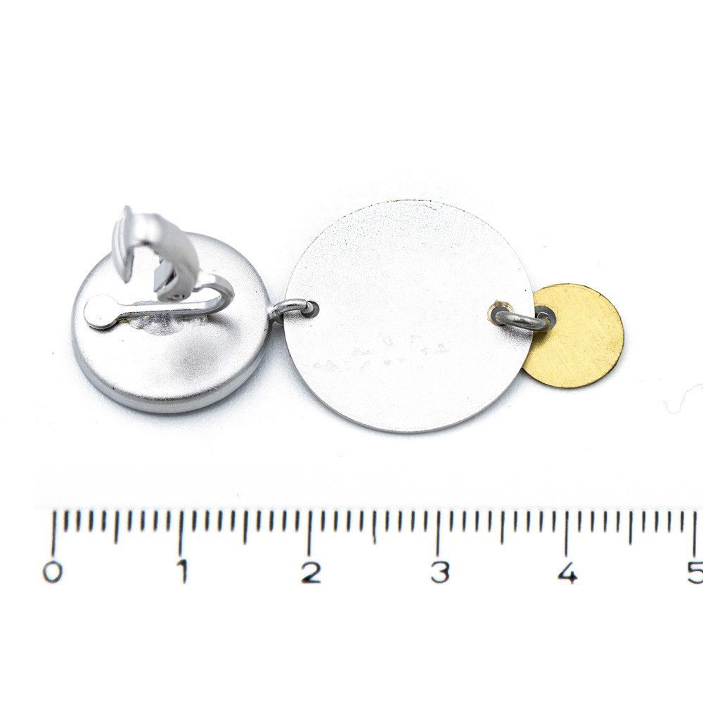 Sergio Engel Ohrclip-Set Patina Ohrclip 02 3-teiliger Statement-Ohrclip, farbig patiniert (Paar Ohrclips, 2-tlg., Paar), 3-teilig