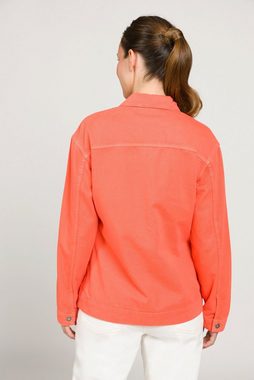 Gina Laura Jeansjacke Jeansjacke Trendfarbe Hemdkragen Metallknöpfe