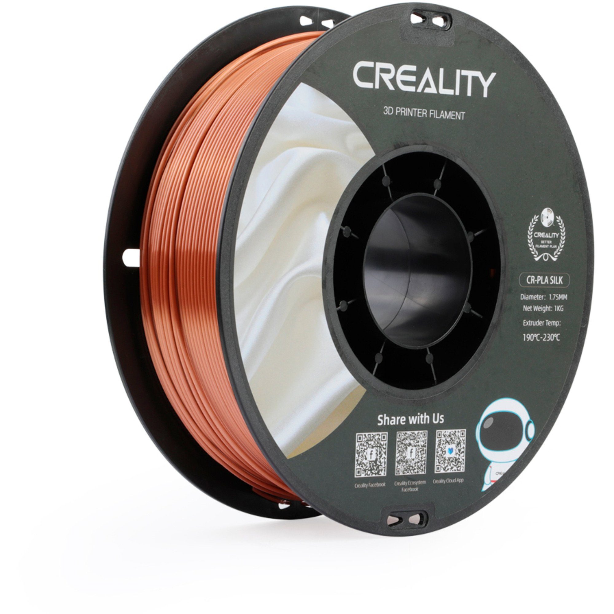 Creality Filament Creality CR-Silk PLA Filament Kupferrot