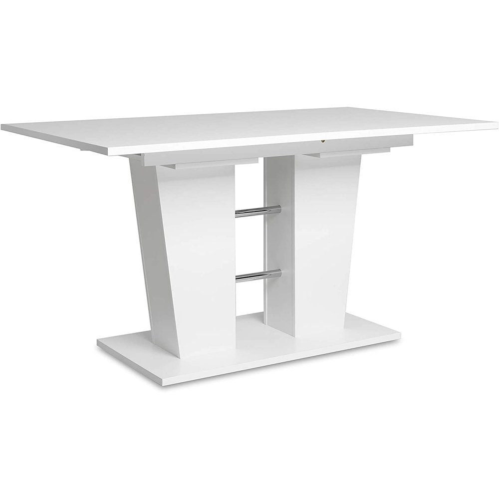 Finori Esstisch 001353 Breda Esszimmertisch Esstisch Tisch Auszugtisch weiss ca. 140 cm ausziehbar auf 180 cm