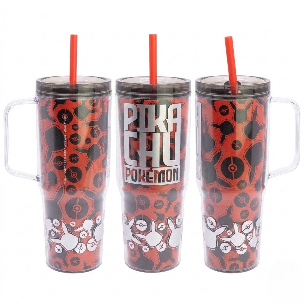 POKÉMON Coffee-to-go-Becher Pokemon Pikachu XL Iso Kaffeebecher Thermobecher Becher To-Go 860 ml, 1-tlg.