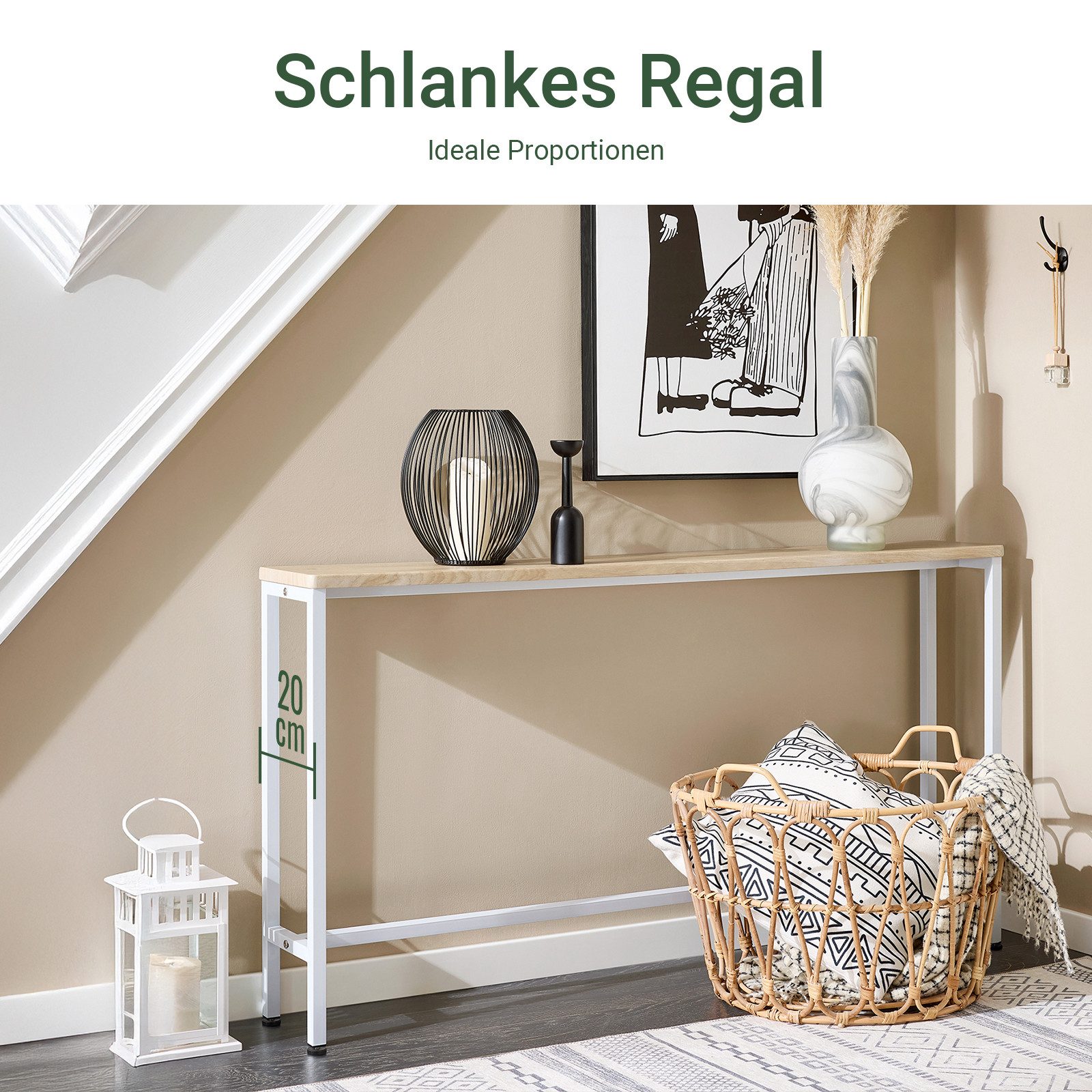 SoBuy Konsolentisch FSB19, Konsolentisch schmal, Sofatisch, Wohnzimmer Flur günstig online kaufen