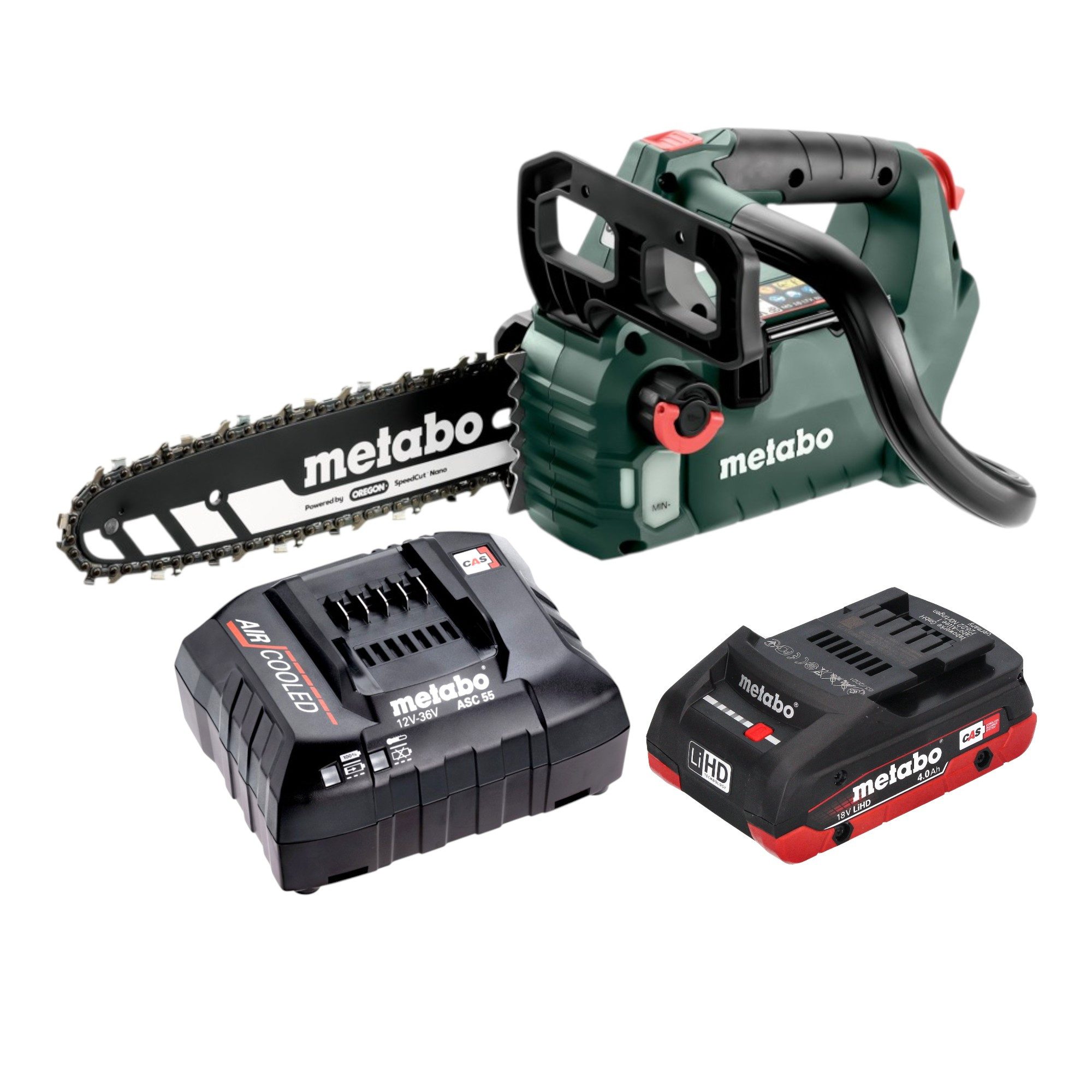 metabo Akku-Kettensäge MS 18 LTX BL 25 Akku Kettensäge 18 V 25 cm Brushless + 1x LiHD Akku