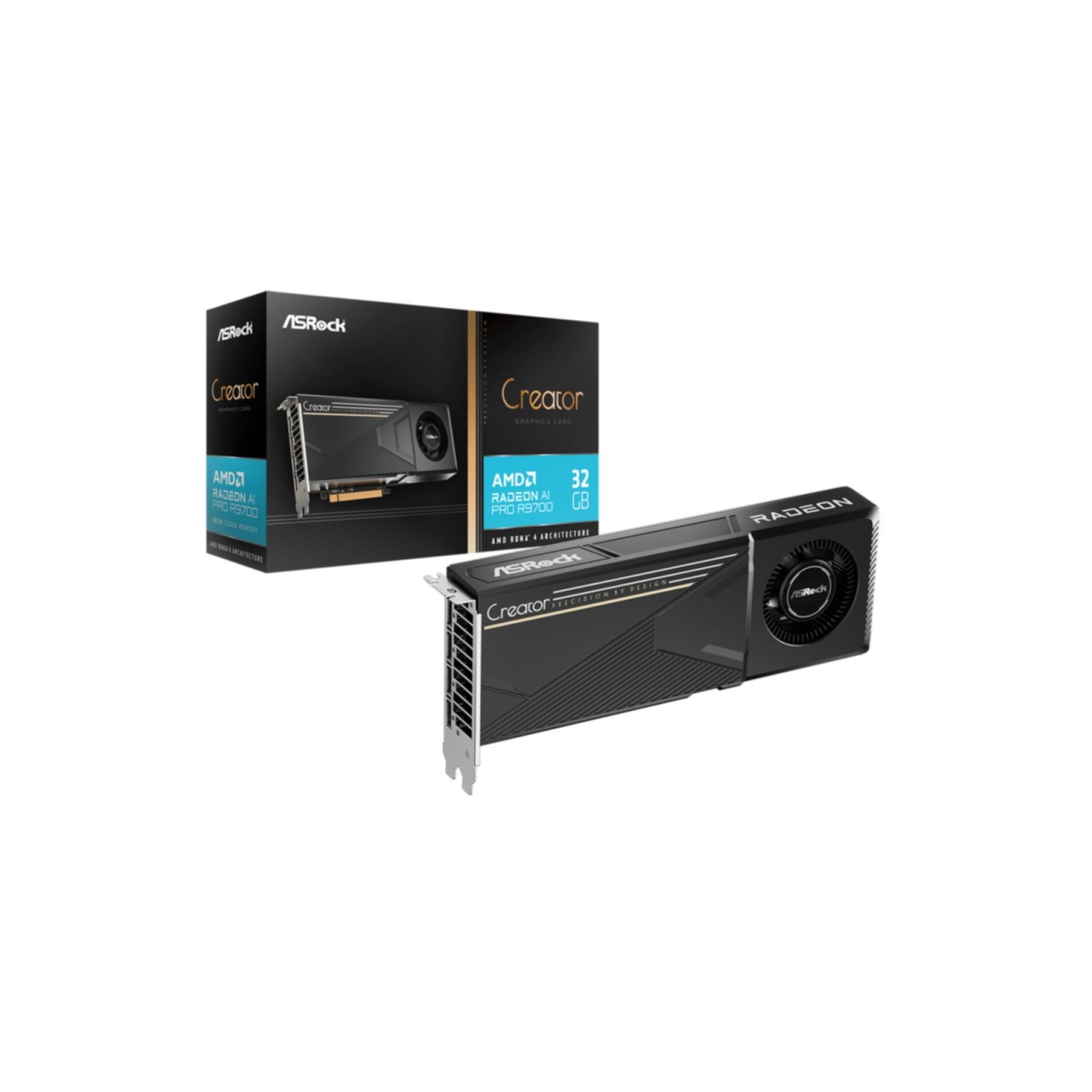 Asrock Radeon AI PRO R9700 Creator Grafikkarte