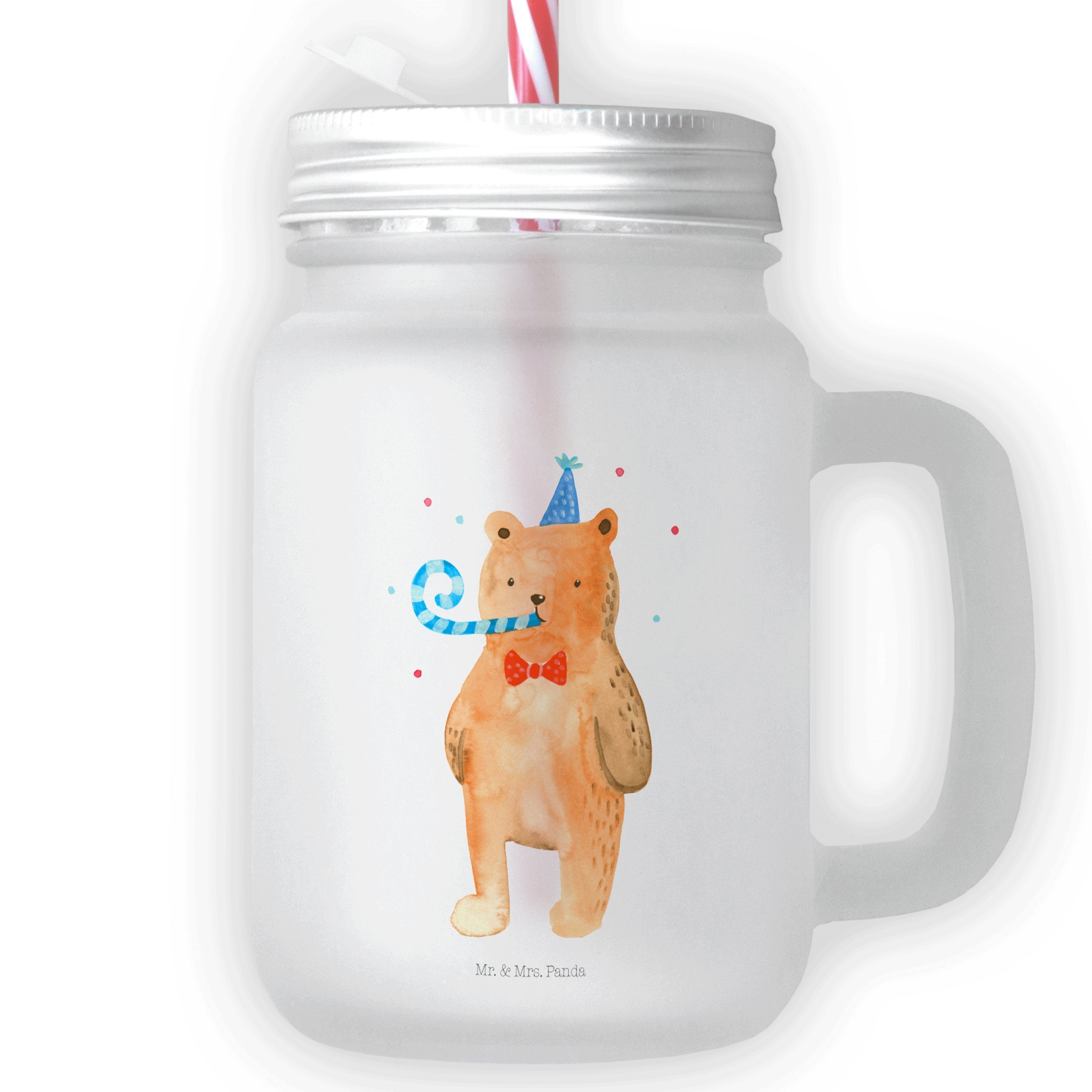 Mr. & Mrs. Gute, Birthday Panda Premium Teddybär, Transparent Geschenk, Glas G, Glas Bär Teddy, Alles - 