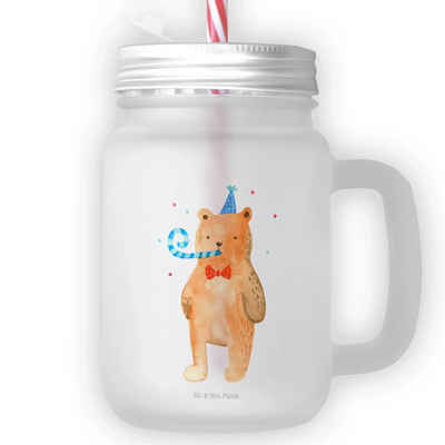 Mr. & Mrs. Panda Cocktailglas Bär Geburtstag - Transparent - Geschenk, Alles Gute, Teddybär, Teddy, Premium Glas, Liebevolle Präsentation