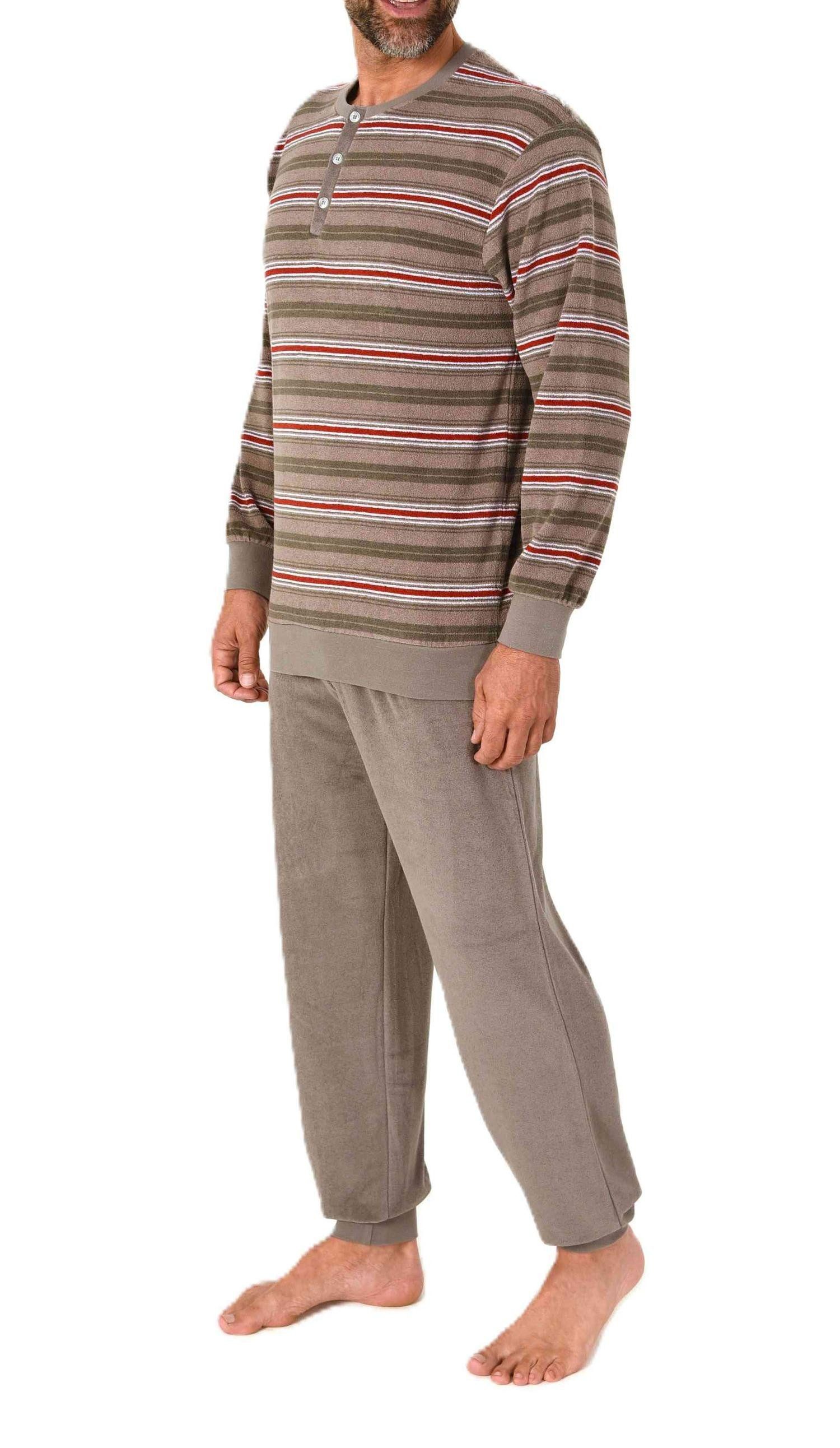 Normann Pyjama Herren Schlafanzug Pyjama lang in Frottee Qualität– auch in günstig online kaufen