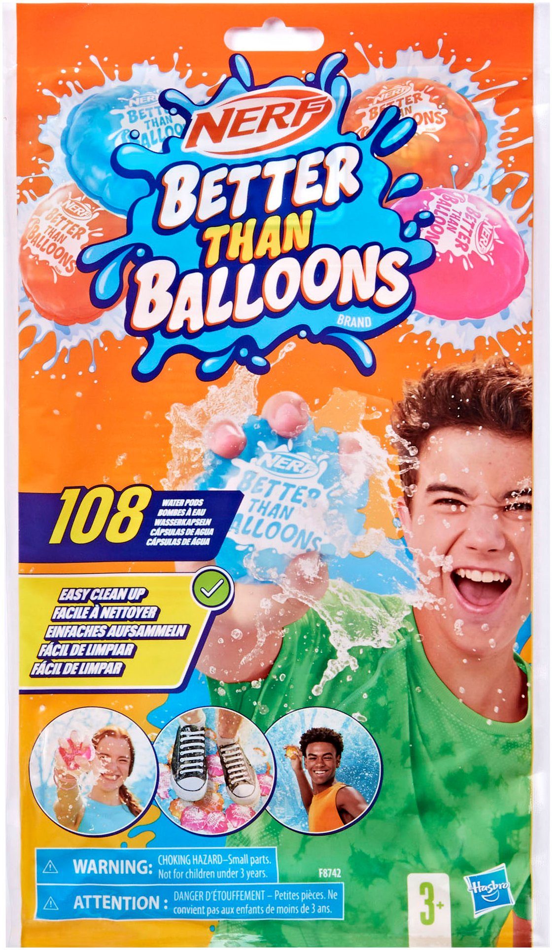 Badespielzeug Nerf, Better Than Balloons Wasserkapseln (108 Stück)