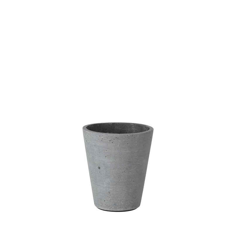 blomus Blumentopf COLUNA Pflanzgefäß Pflanztopf Blumentopf Polystone dunkelgrau 12 cm