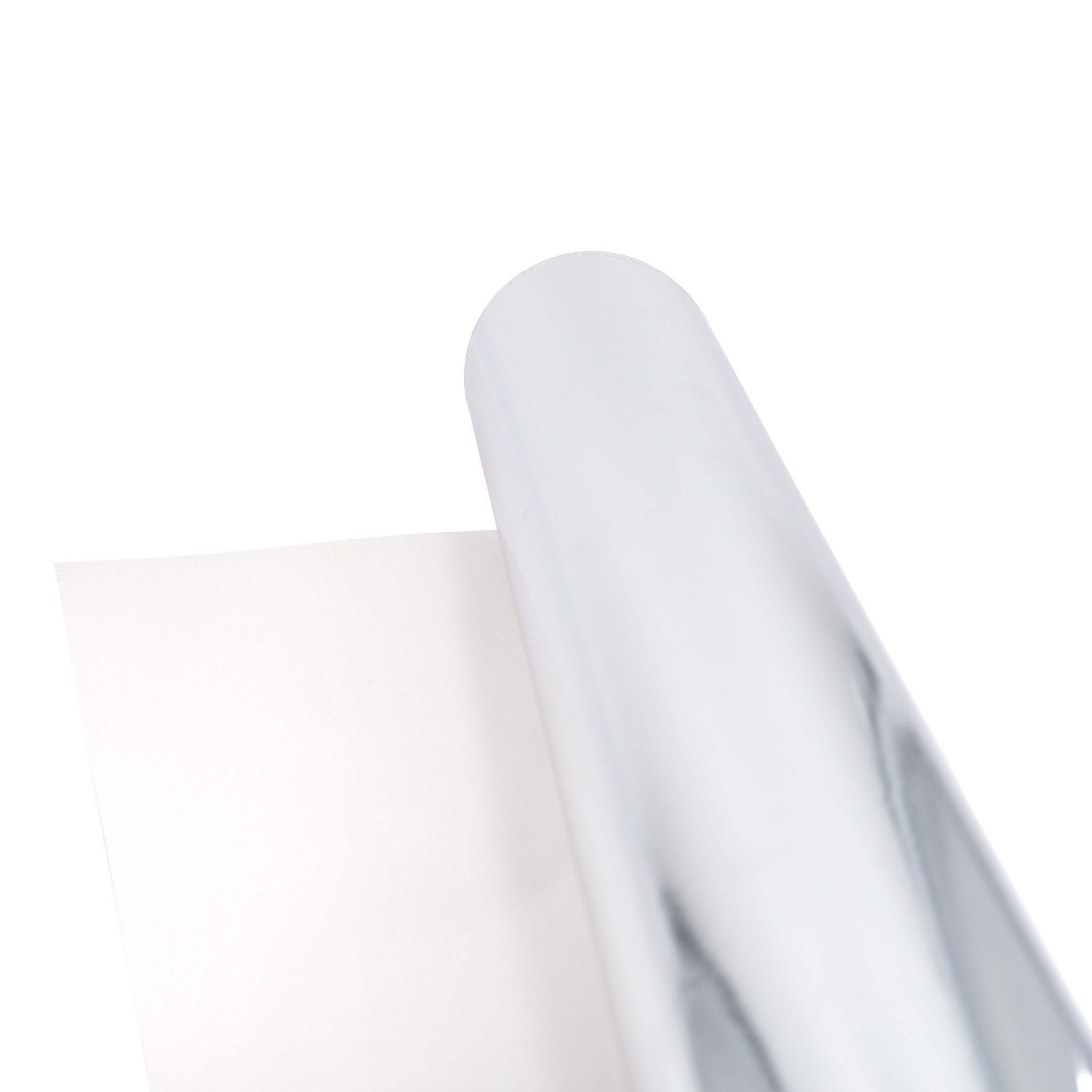 Star Geschenkpapier, Geschenkpapier einfarbig 70cm x 2m Rolle Silber metallic