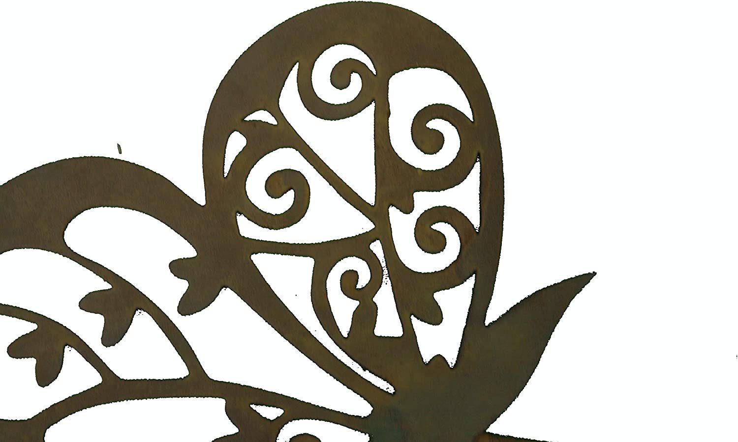 Rostikal Gartenstecker Schmetterling Deko Blumenstecker Echter Rost