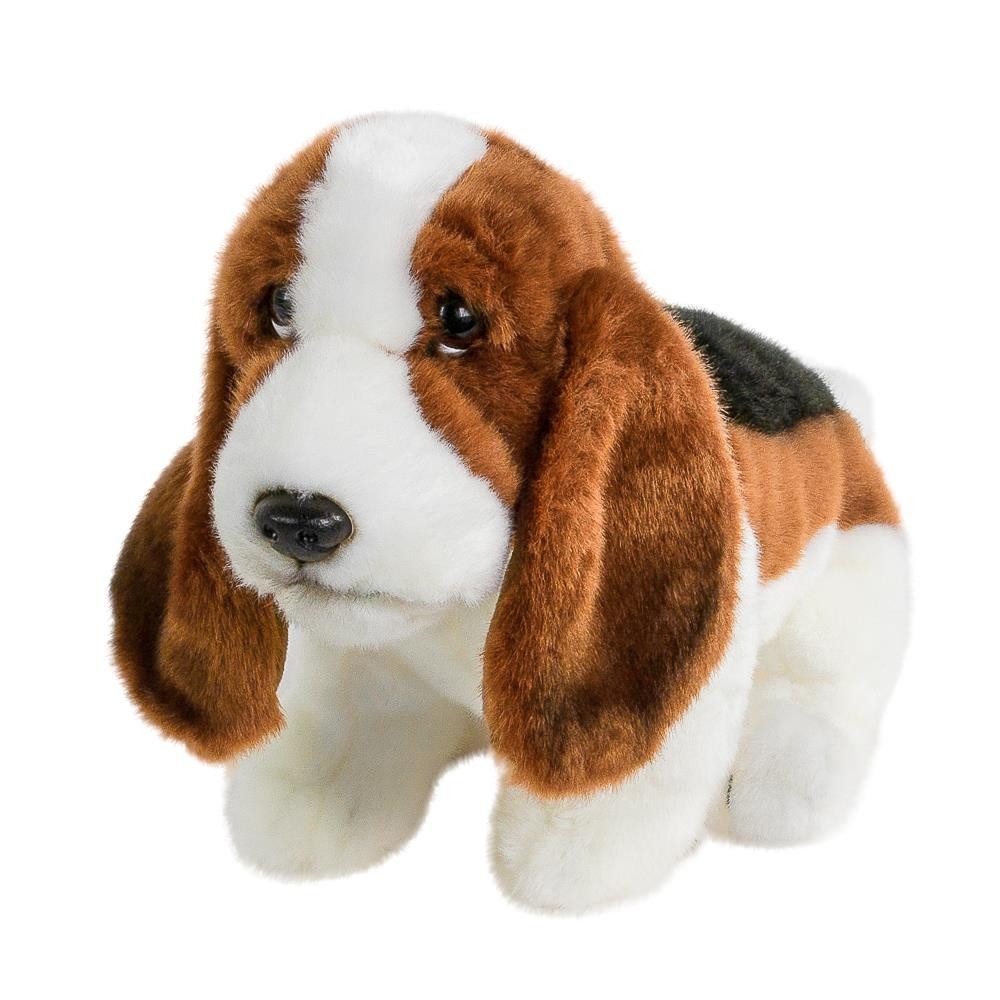 Teddys Rothenburg Kuscheltier Hund Basset Jagdhund 32 cm sitzend Plüschhund