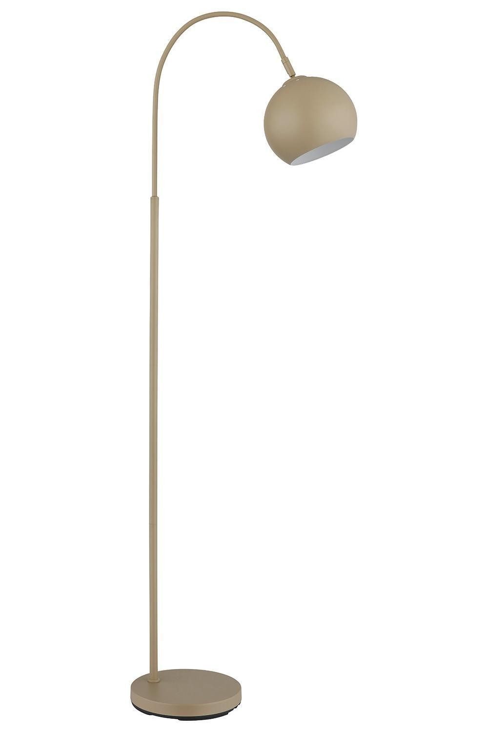 GLOBO LIGHTING Bogenlampe BENNO, H 150 cm, 1-flammig, Sandfarben, Metall, ohne Leuchtmittel