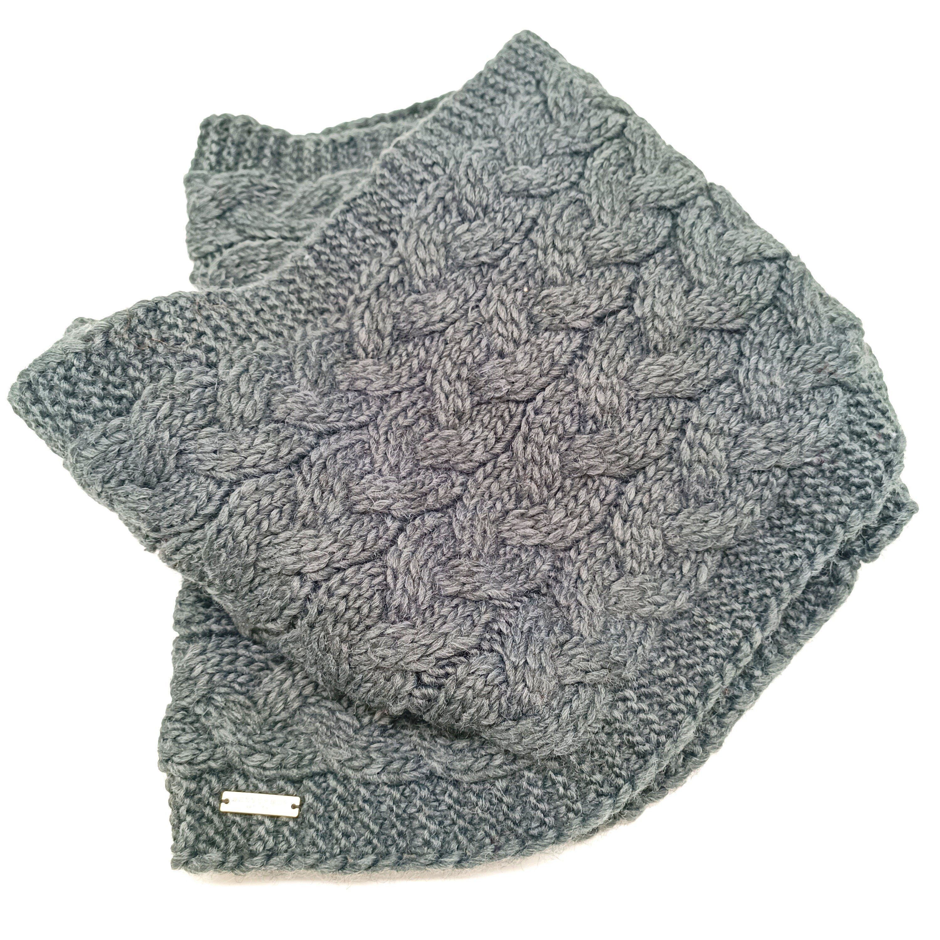 Strickmütze DA-Strickschlauchschal anthrazit