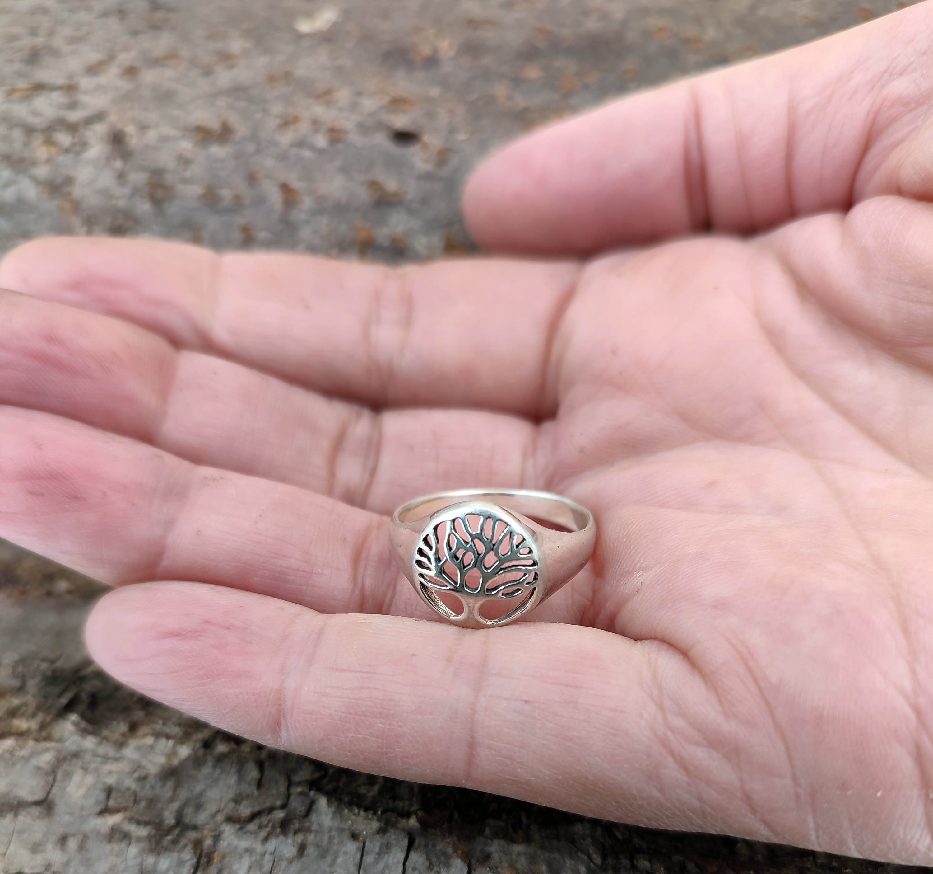 Kiss of Leather Silberring Ring Fingerring Lebensbaum 925 Silber Gr. 48-66 günstig online kaufen