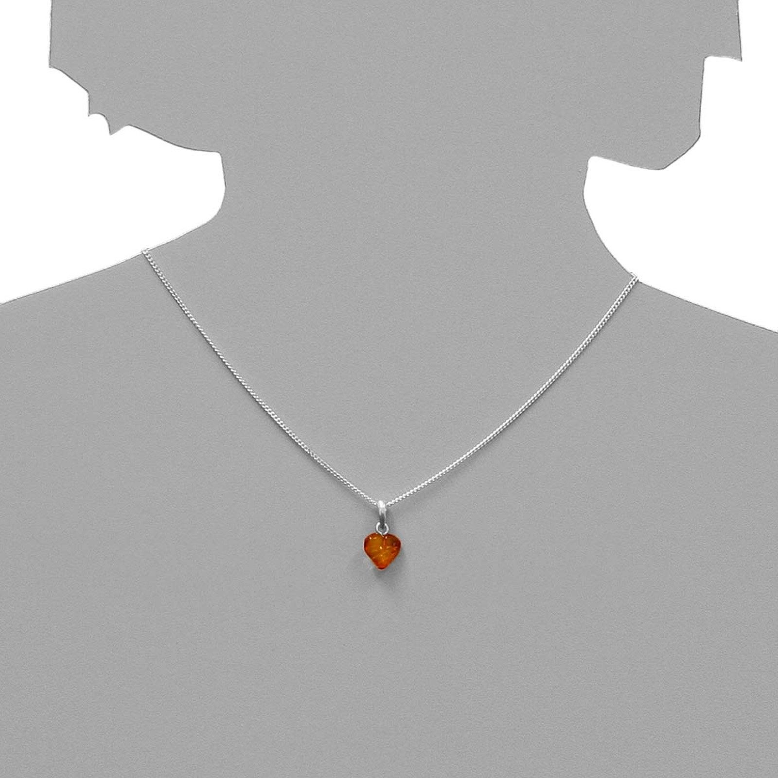 OSTSEE-SCHMUCK Kettenanhänger Ostsee-Schmuck Anhänger Herz 11 mm Silber 925 günstig online kaufen