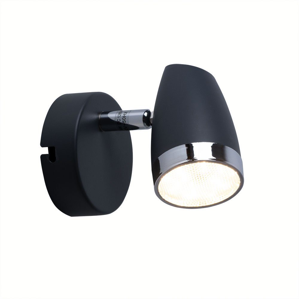 Lampe Spot Gäste LED Beleuchtung LED-Leuchtmittel Strahler Spot fest Wand etc-shop LED Flur Wandleuchte, verbaut, Warmweiß, Zimmer Schlaf
