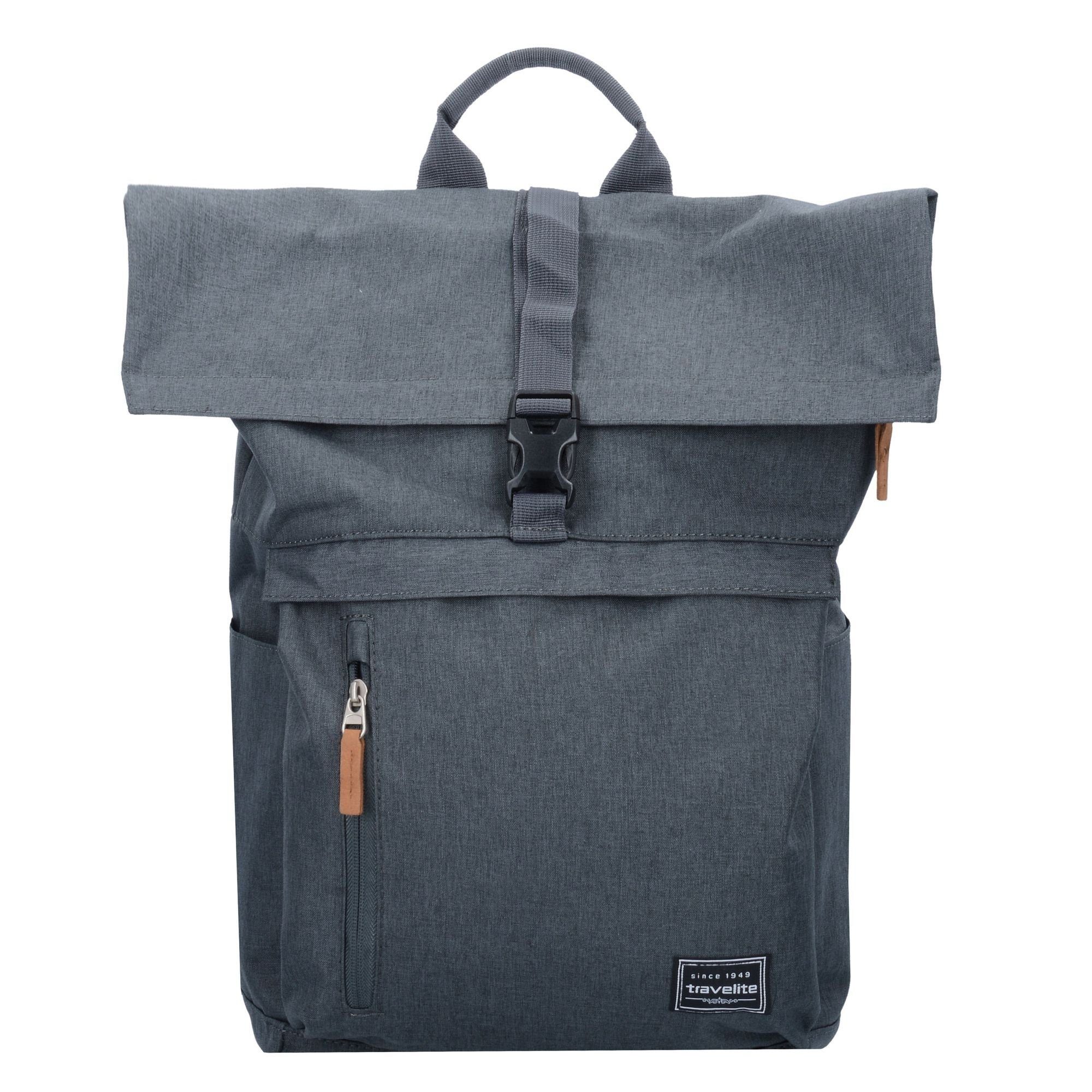 travelite Laptoprucksack anthrazit Polyester Basics,