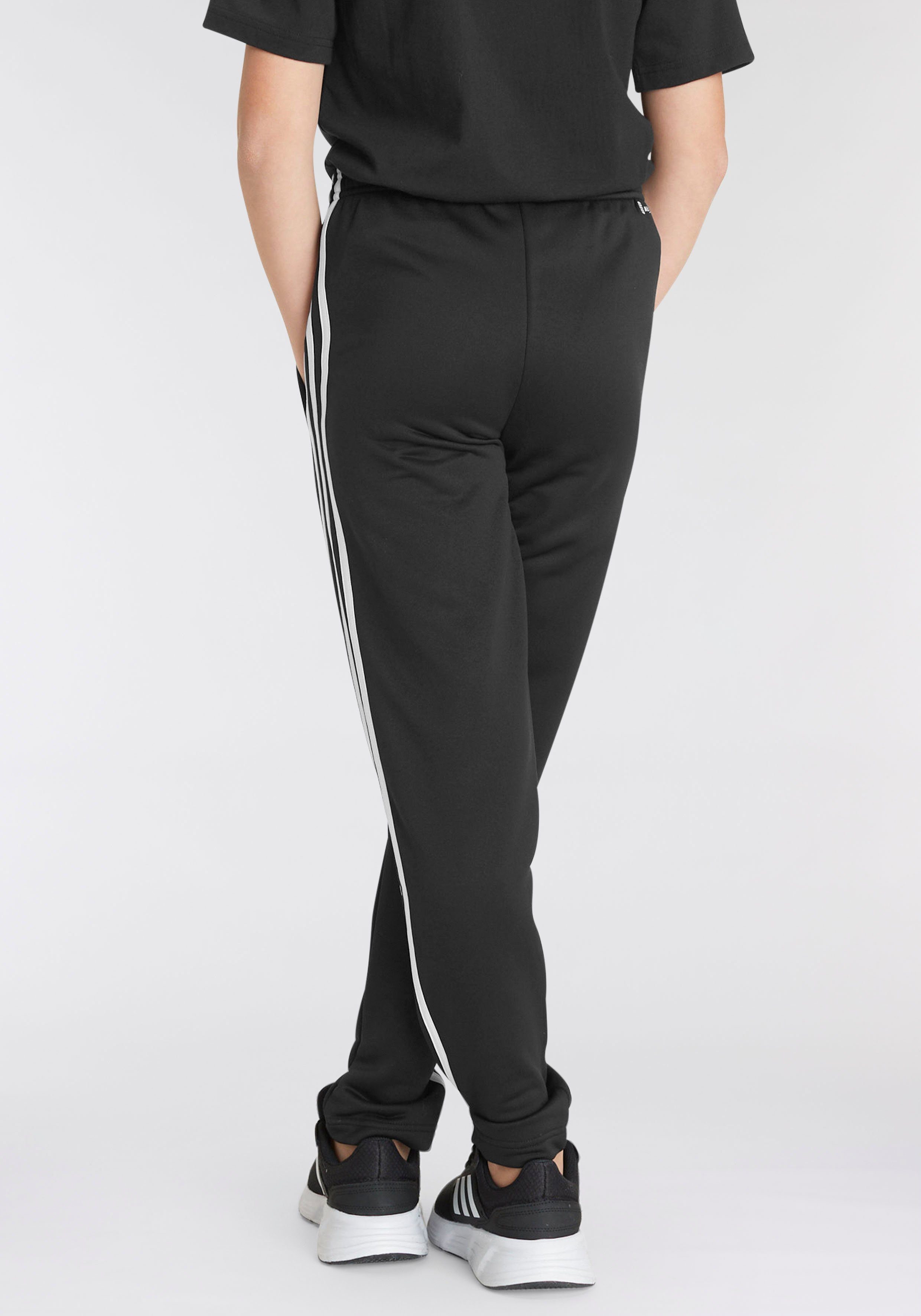 AEROREADY HOSE (1-tlg) Black TRAIN / Sporthose White Sportswear adidas 3STREIFEN REGULARFIT ESSENTIALS