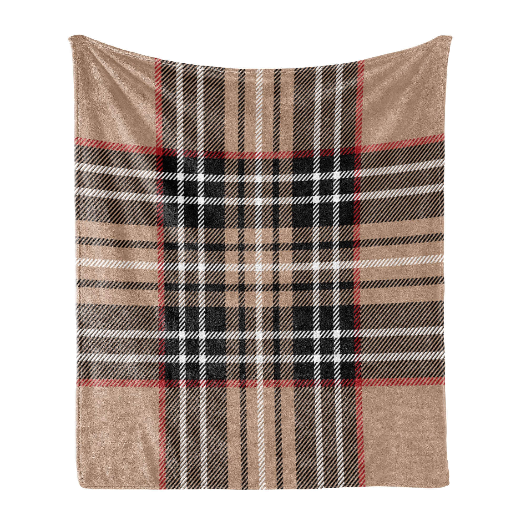 Wohndecke Gemütlicher Plüsch für den Innen- und Außenbereich, Abakuhaus, Kariert Classic British Plaid