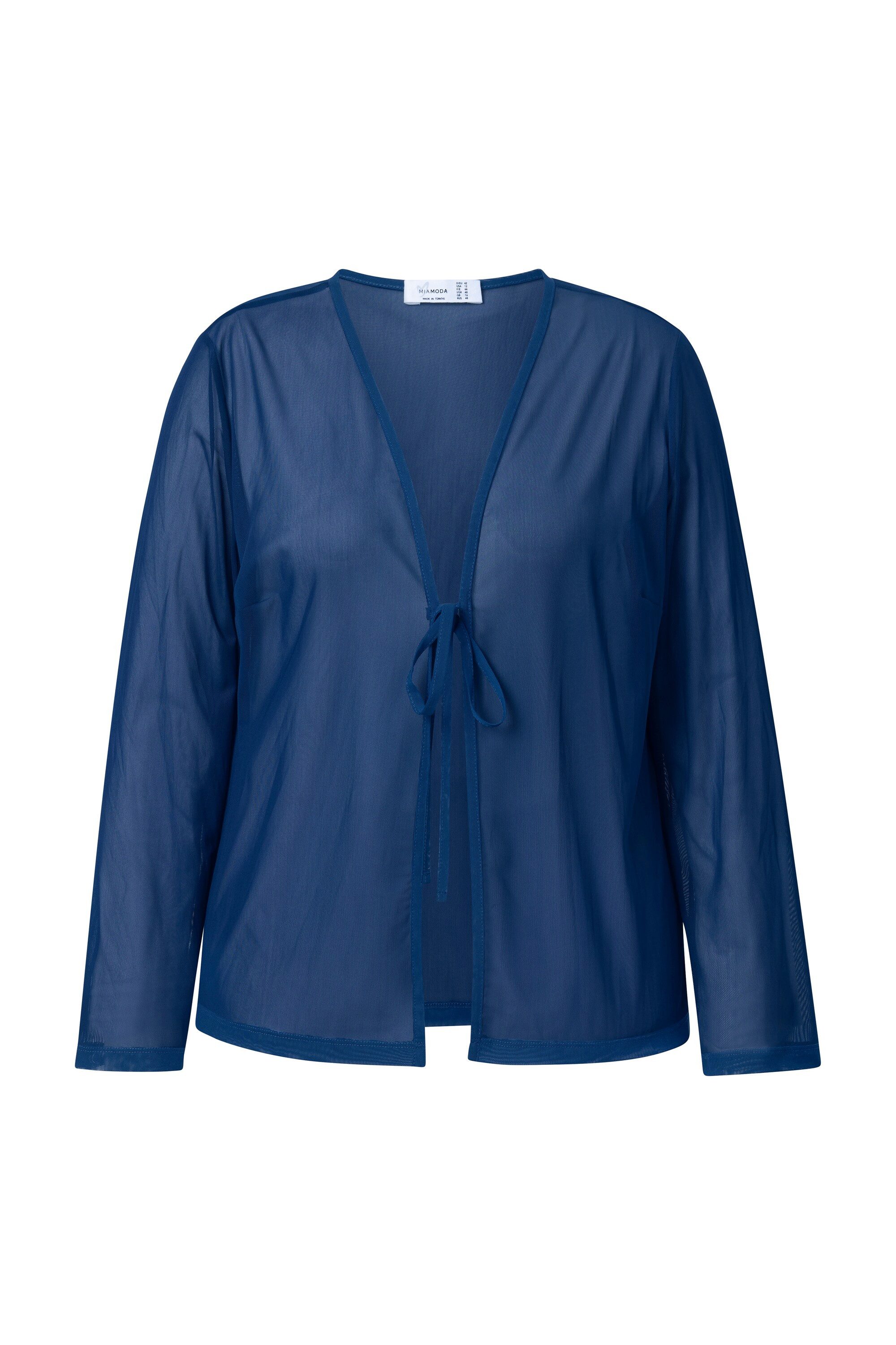 MIAMODA Sommerjacke Mesh-Jacke A-Linie Bindeband günstig online kaufen
