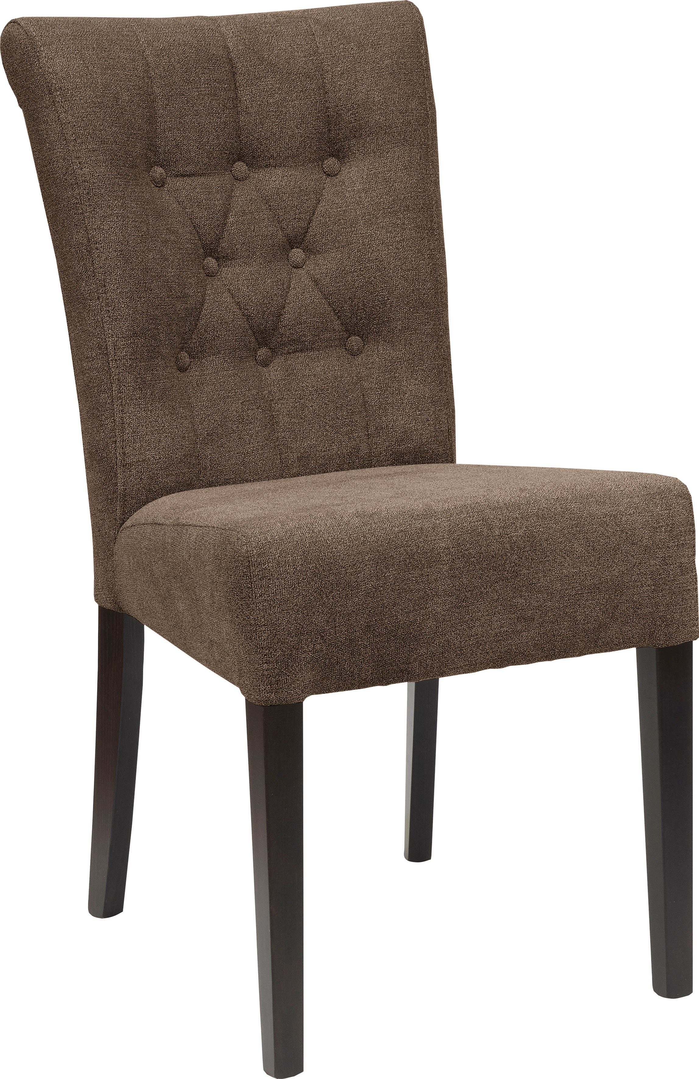 Home affaire Esszimmerstuhl Queen (Set, 2 St), Polsterstuhl mit Knopfheftung, 2er, 4er oder 6er Set