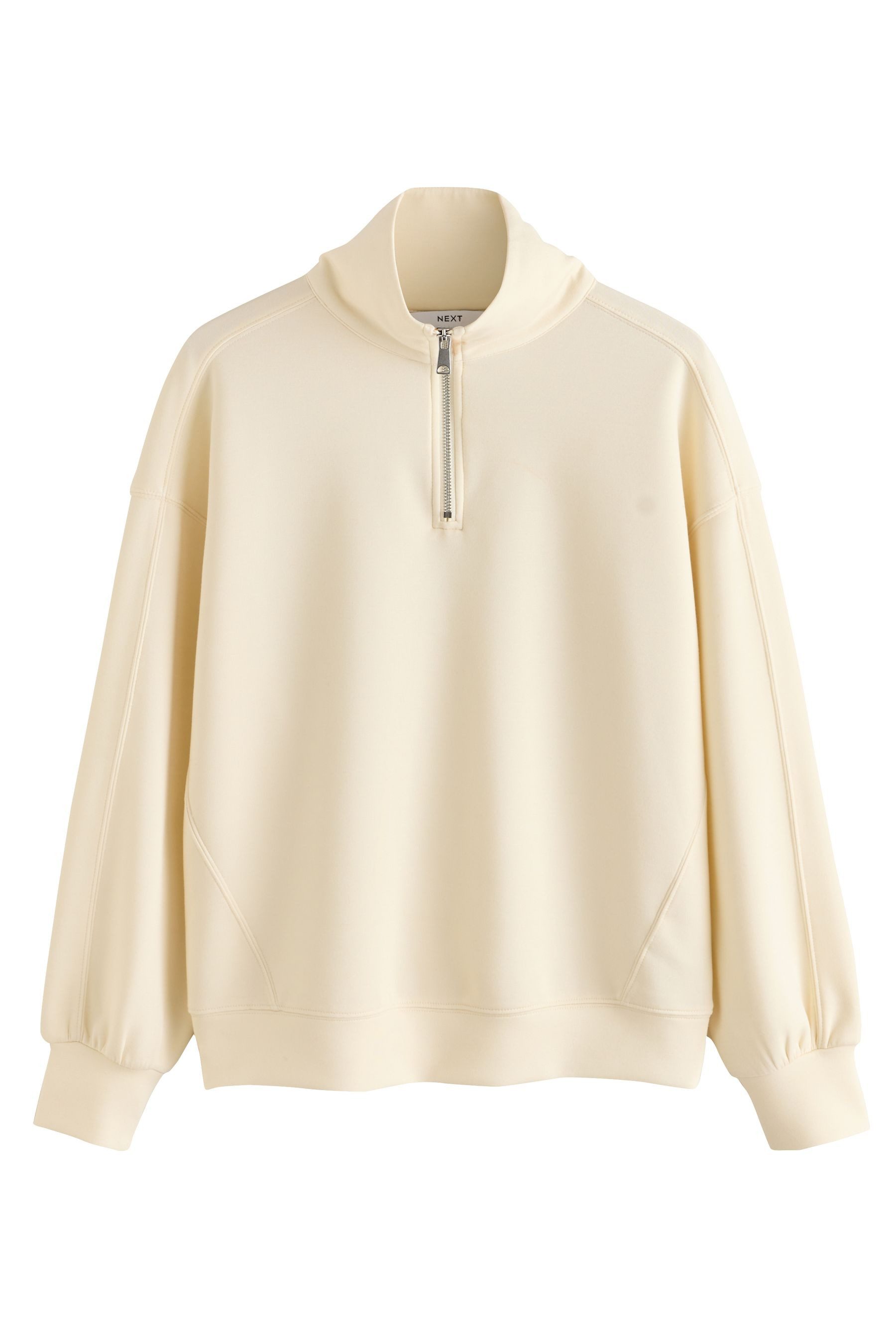 Next Sweater Enges Sweatshirt mit Viertelreißverschluss (1-tlg)
