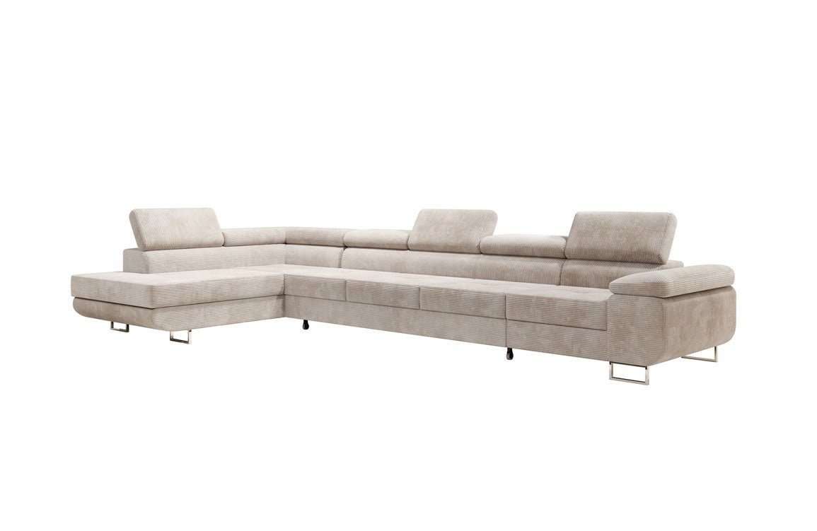 Luxusbetten24 Schlafsofa Designer Sofa Maxi in Cord, mit Schlaffunktion und günstig online kaufen
