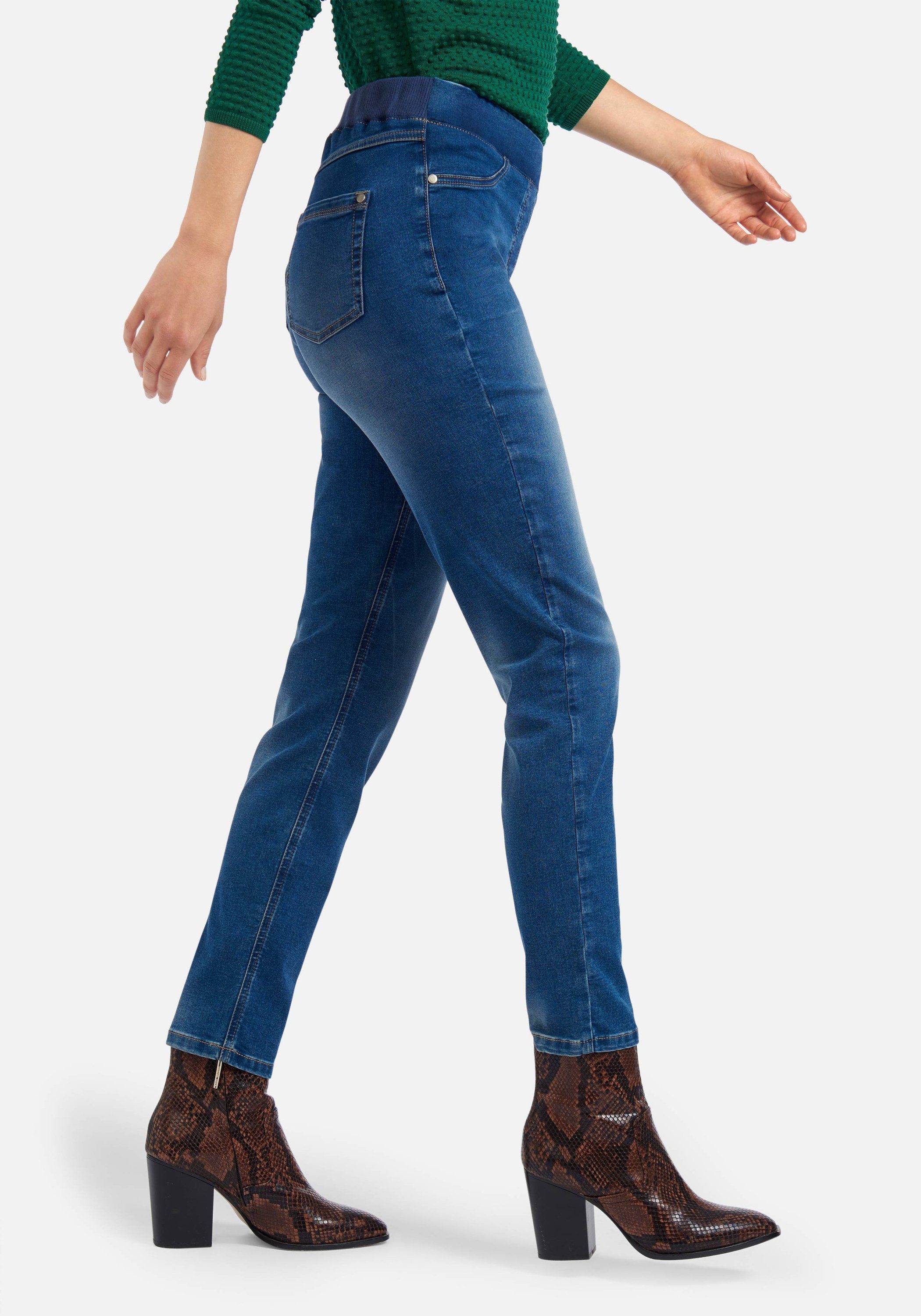 BLUE 5-Pocket-Jeans cotton DENIM Peter Hahn