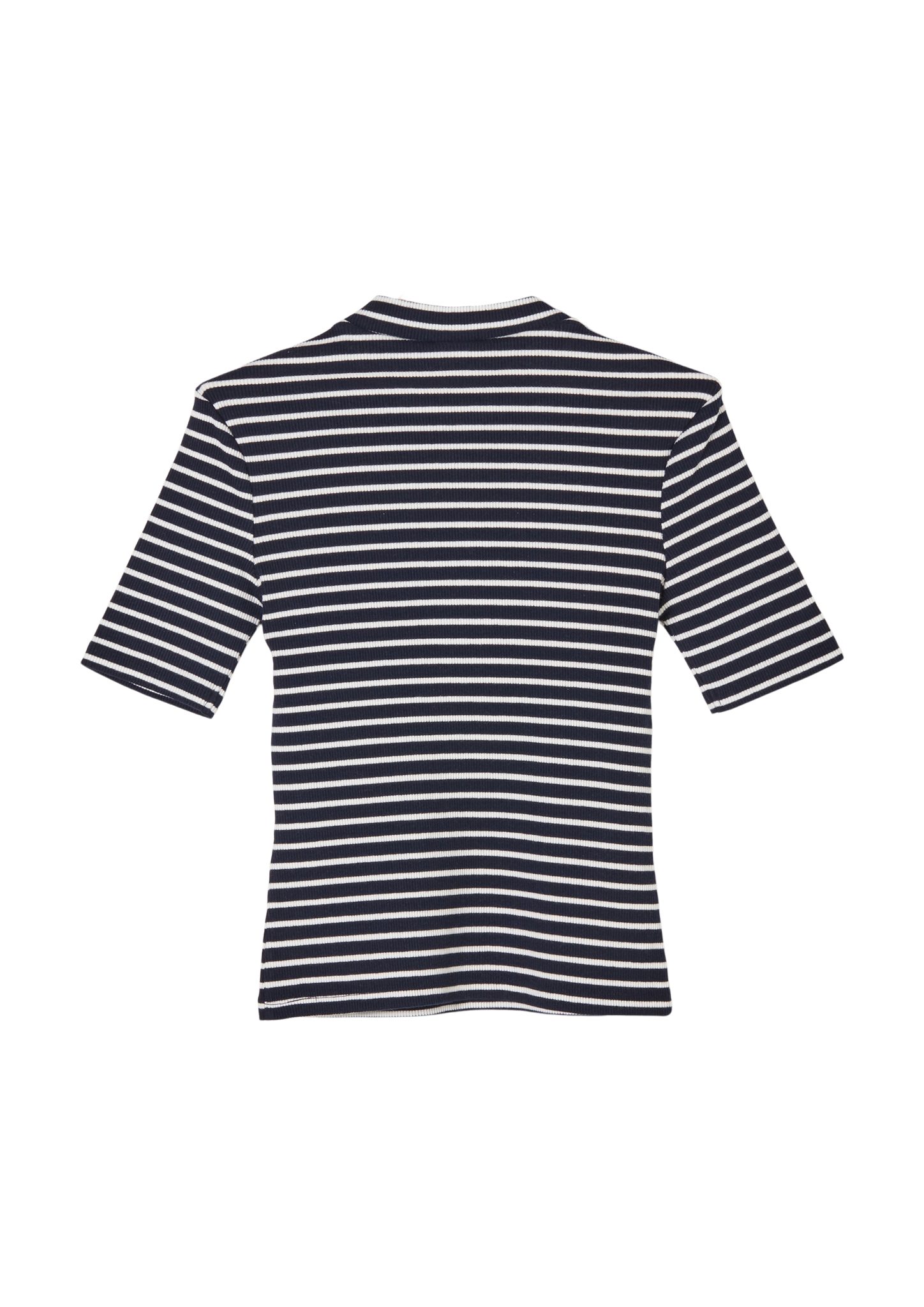 mit Ringelshirt s.Oliver Kurzarmshirt Rippstruktur stripes s.Oliver Junior blue