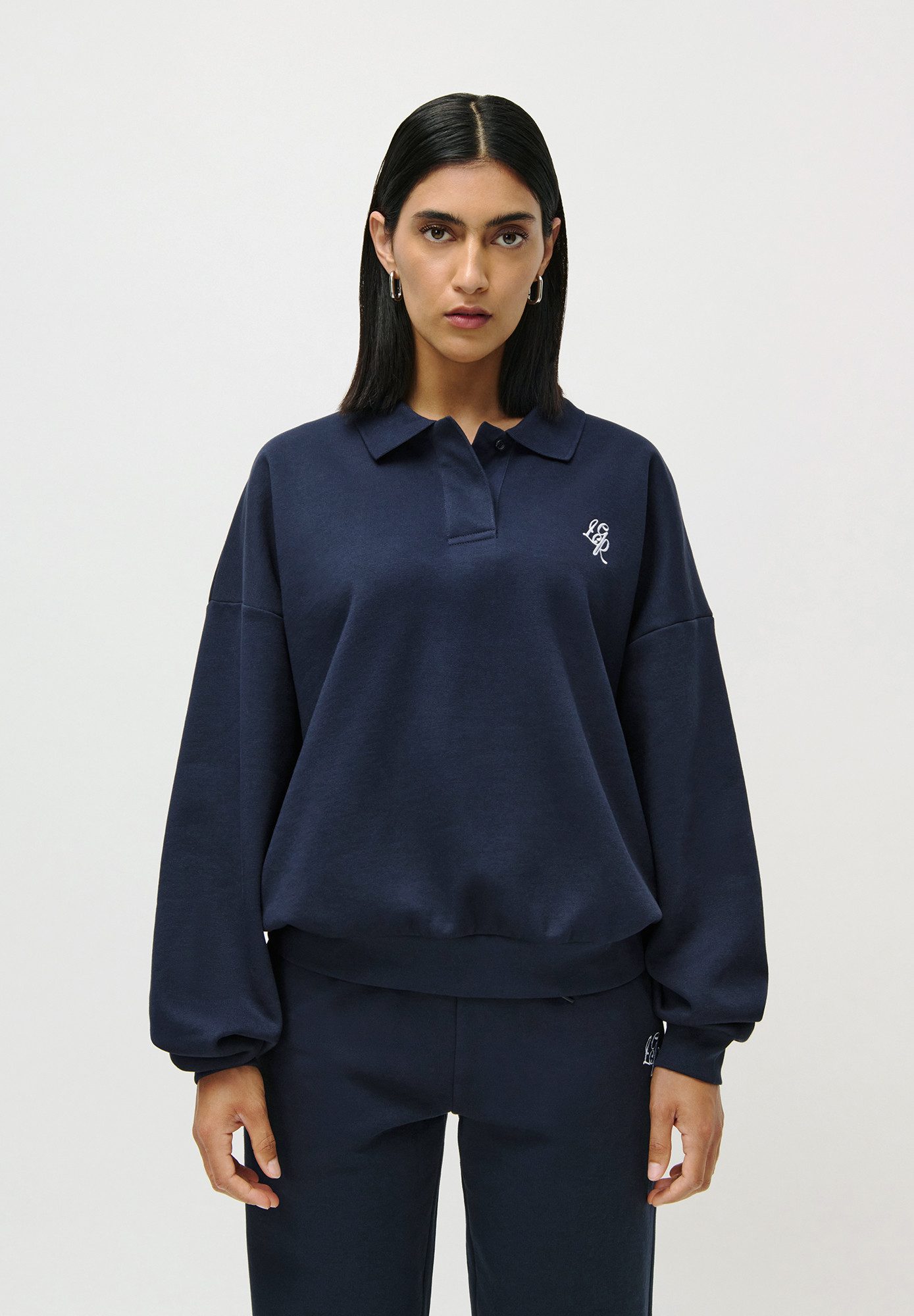 LeGer Sweatshirt Enola, LeGer by Lena Gercke kontrastfarbene Stickerei günstig online kaufen