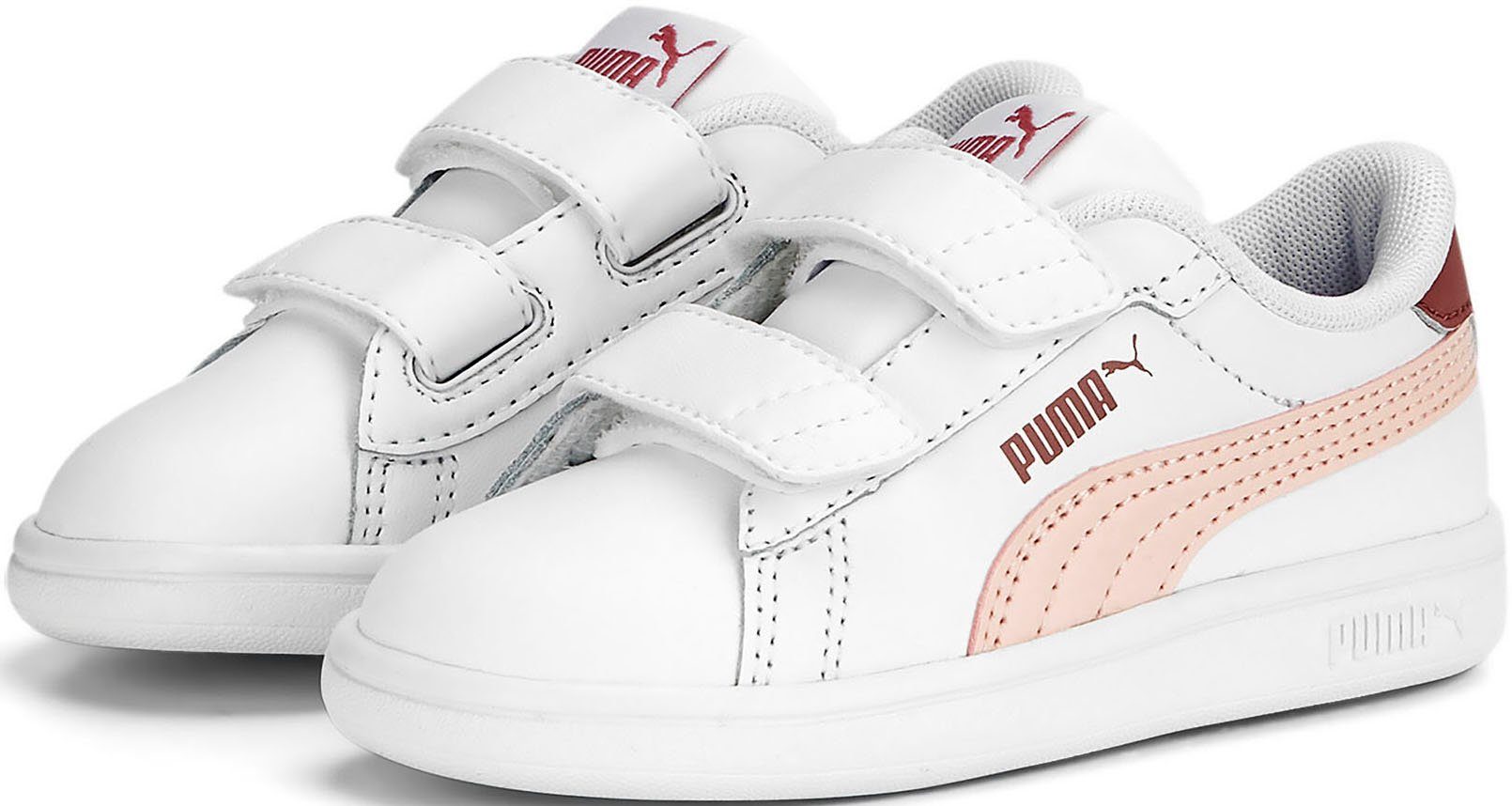 PUMA Puma Smash 3.0 L V Inf Sneaker mit Klettverschluss weiß-apricot