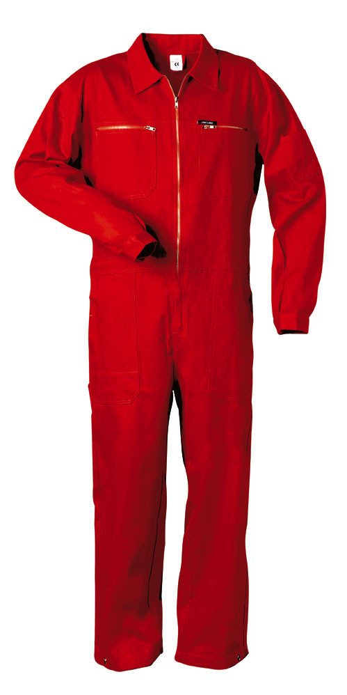 Craftland Arbeitsoverall Herren Rallyekombi srapazierfähig aus reiner Baumwolle 290 g/m² Blaumann mit 7 Raschen bis 60 Grad waschbar