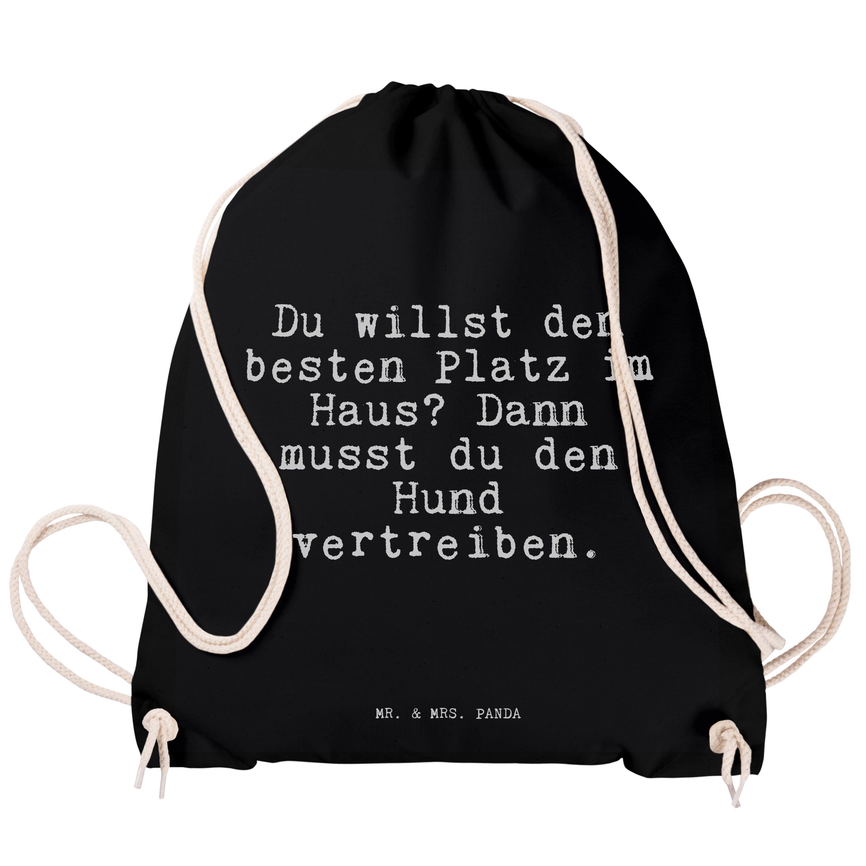 Mr. & - Sporttasche den (1-tlg) Zitate, Panda Du Geschenk, Mrs. Haus, besten... - willst Schwarz Turnbeute