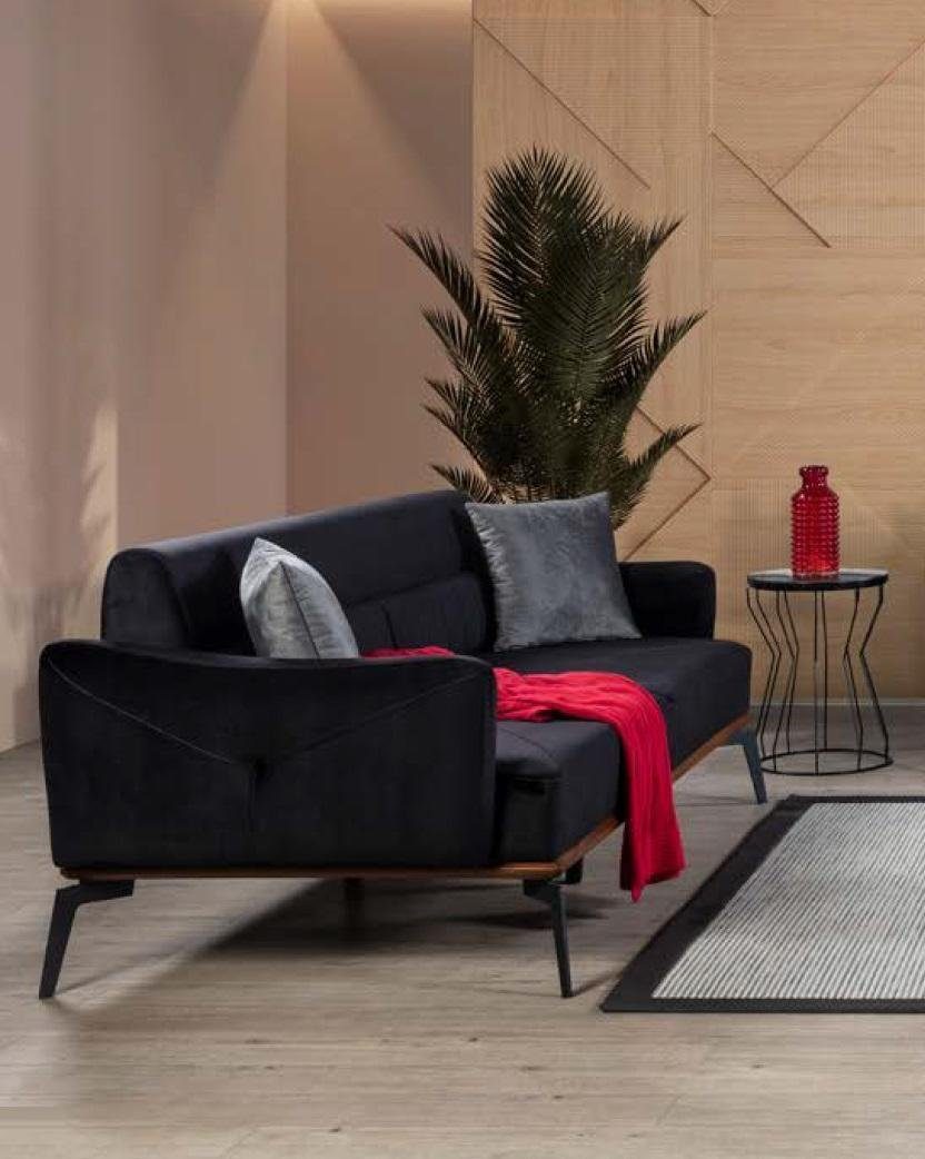 JVmoebel Sofa Luxus Möbel Polster 3 Textil, Stoff Sets Teile Sofagarnitur 3+3+1 Couch 3tlg