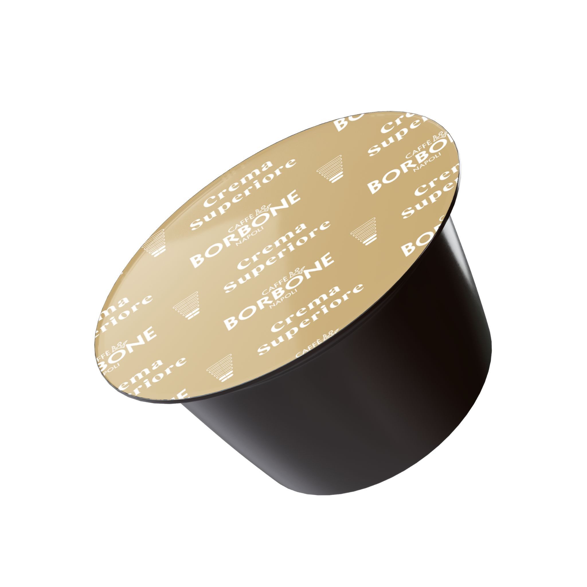 Caffè Borbone Kaffee Caffè Borbone Crema Superiore - 64x7g Kaffeekapseln, 1 x 7 g, 64 St. (kraftvoll und fein, Kompatibel Kaffeemaschinen Marke Nescafè®* Dolce Gusto)