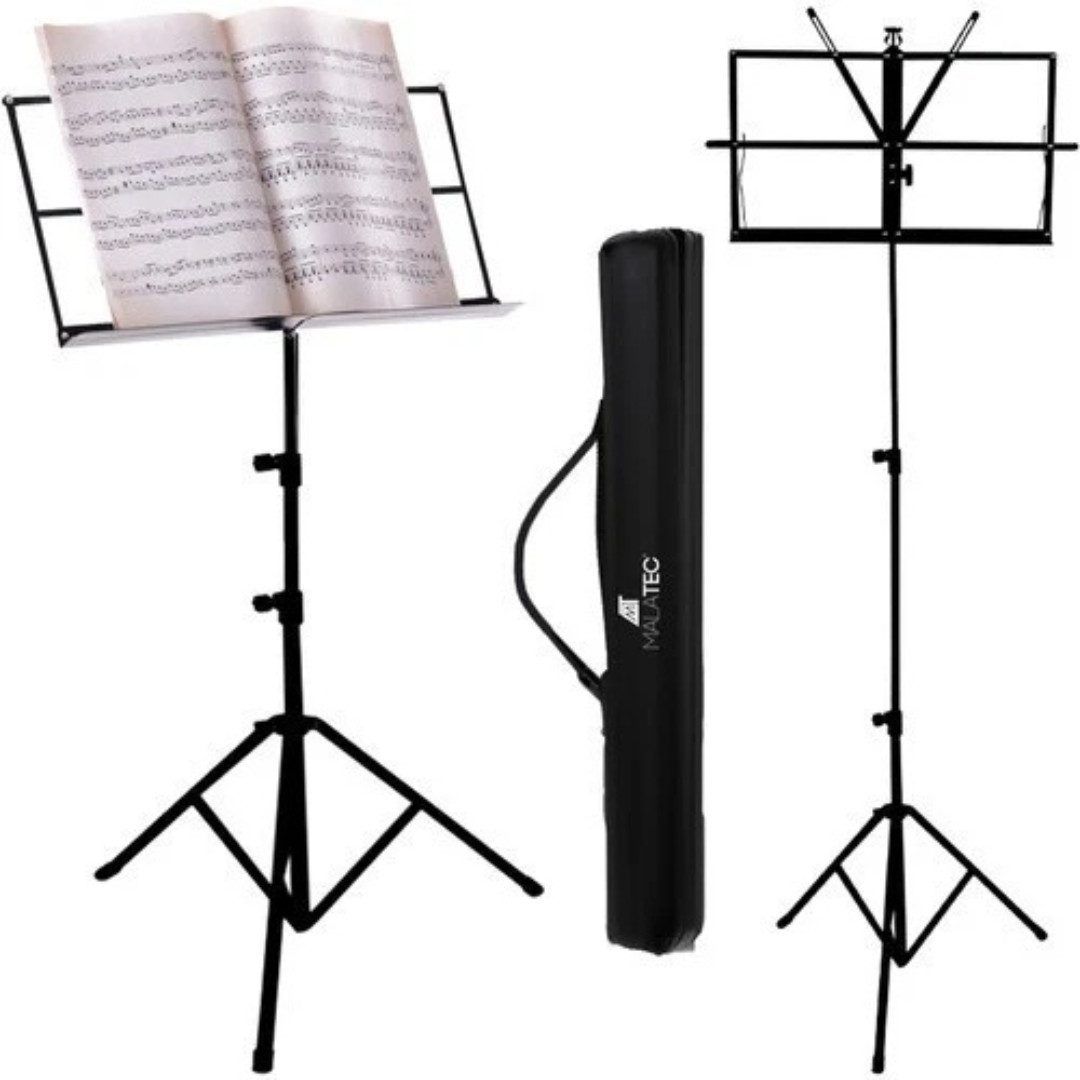 VERK GROUP Notenpult Notenständer Musikständer Notenpult faltbar höhenverstellbar Metall, (Set, 1-tlg., 1× Notenständer inklusive Tragetasche), 3-fach höhenverstellbar