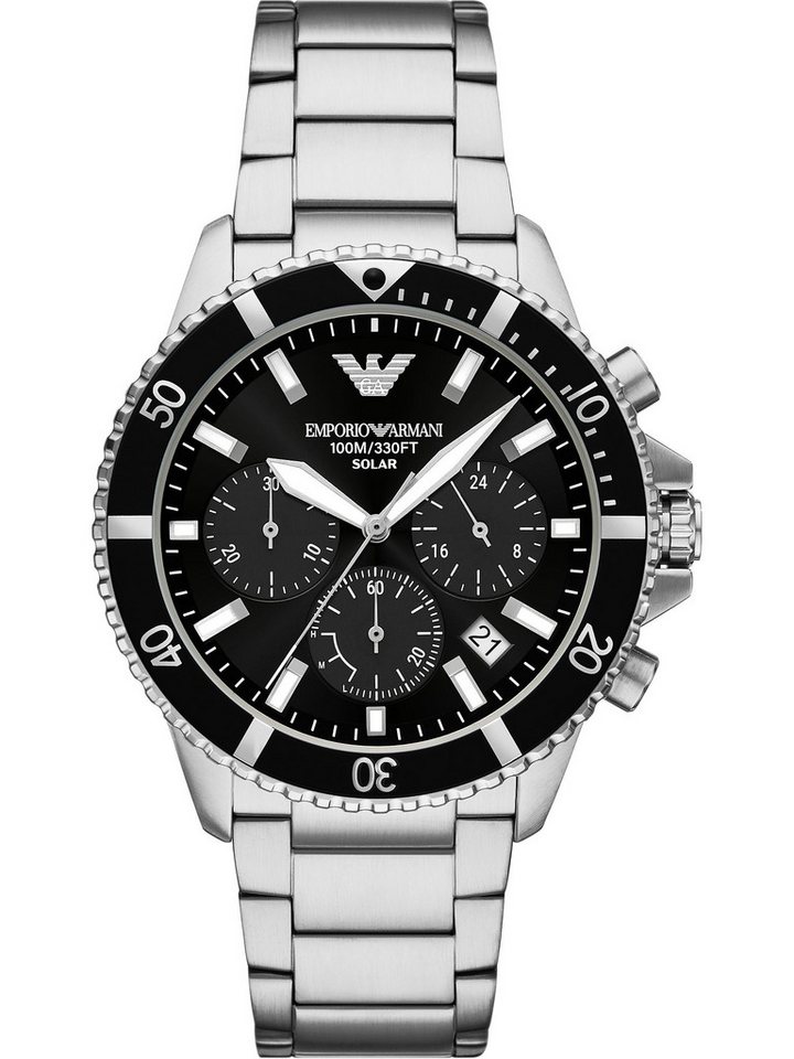 Emporio Armani Chronograph Emporio Armani Herren-Uhren Analog Solar