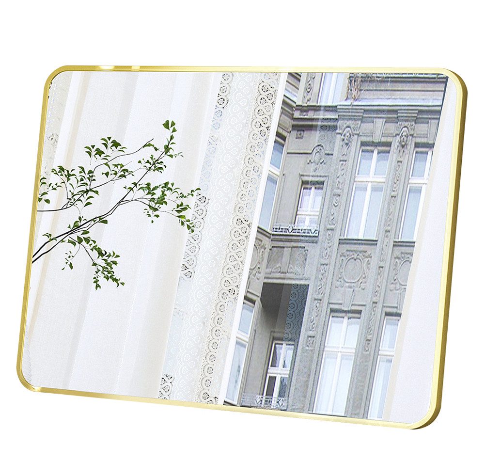 Schminkspiegel Gold 80x60 70x50 60x40 Spiegel Wandspiegel Gold