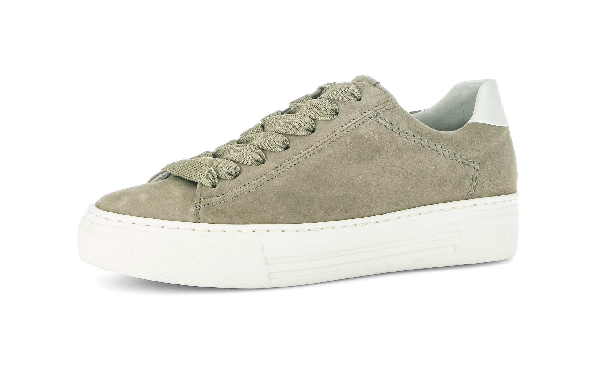 Gabor Plateausneaker, Freizeitschuh, Halbschuh, Schnürschuh, Kontrastbesatz an der Ferse