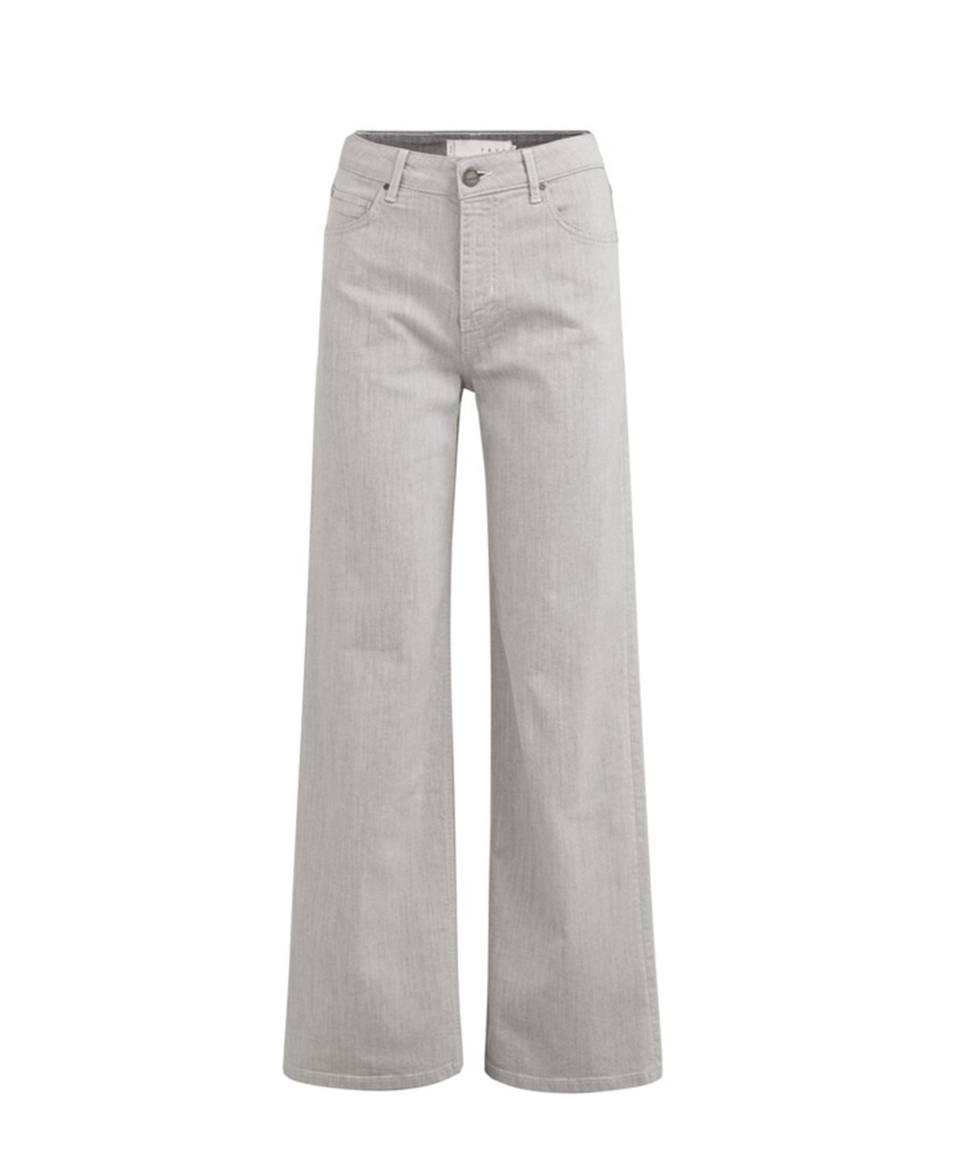 YAYA Weite Jeans Graue Denimhose