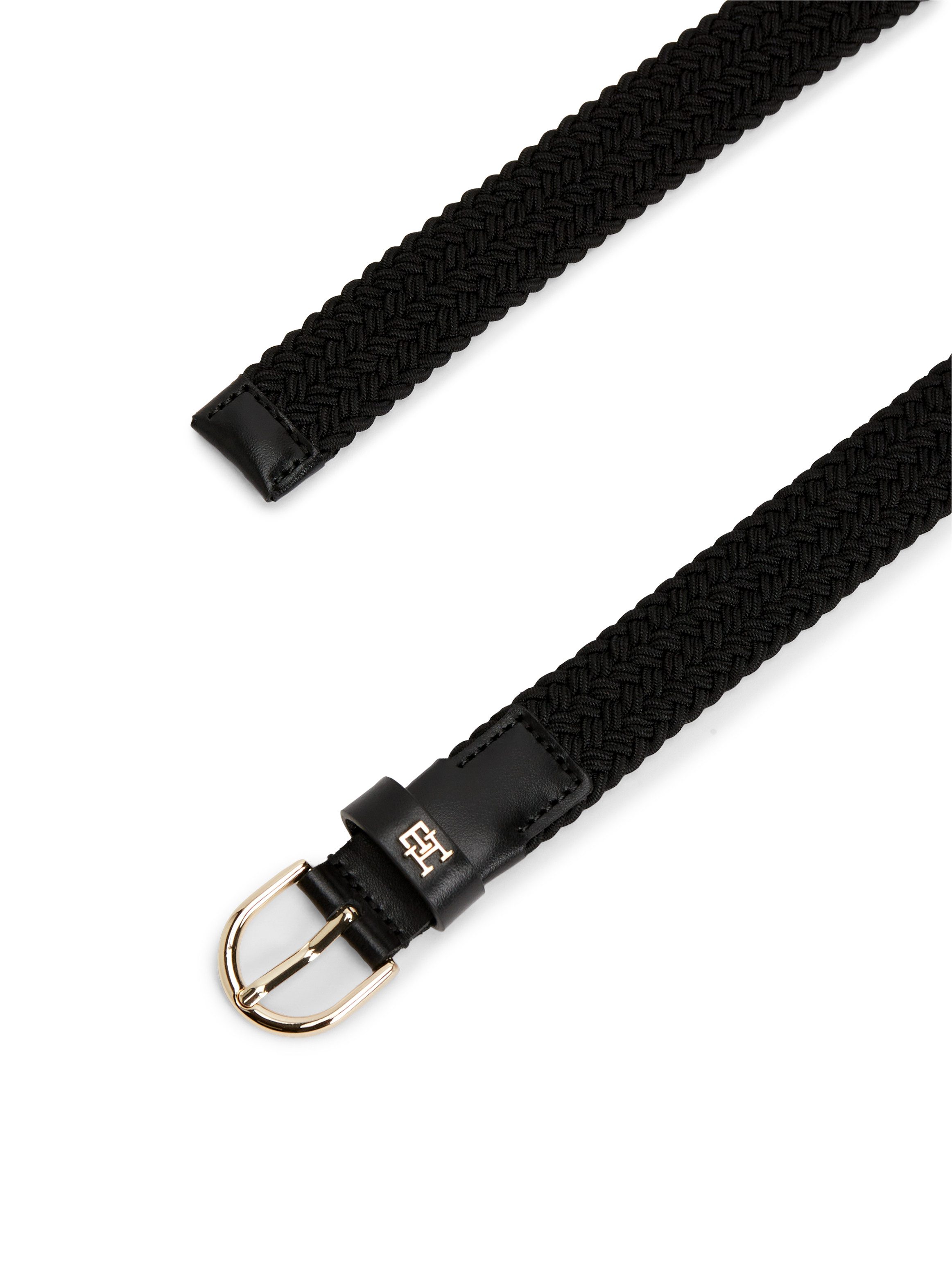 Tommy Hilfiger Stretchgürtel ESSENTIAL EFFORTLESS 2.5 ELASTIC geflochtener Stretch-Gürtel mit TH-Monogramm