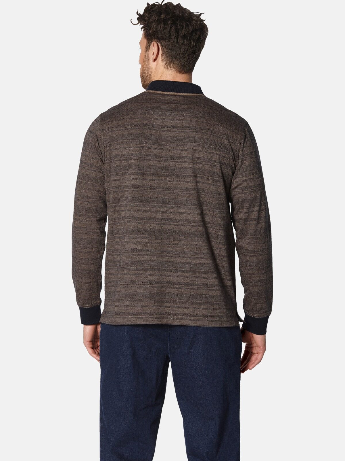 Babista Langarm-Poloshirt ALRENTI mit Jacquardmuster günstig online kaufen