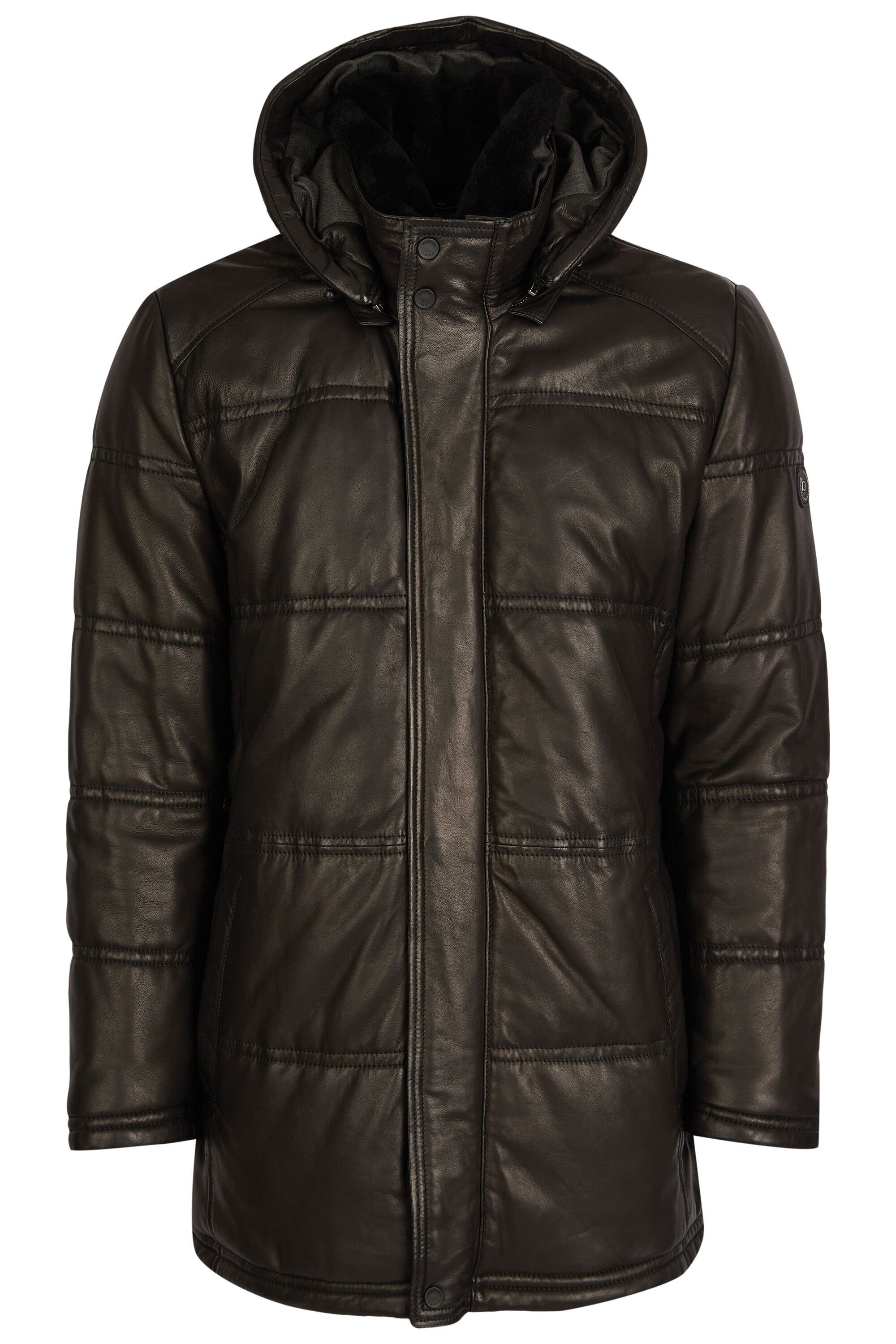 bugatti Lederjacke BUFREDERICO (1-St) mit Stehkragen und Kapuze günstig online kaufen