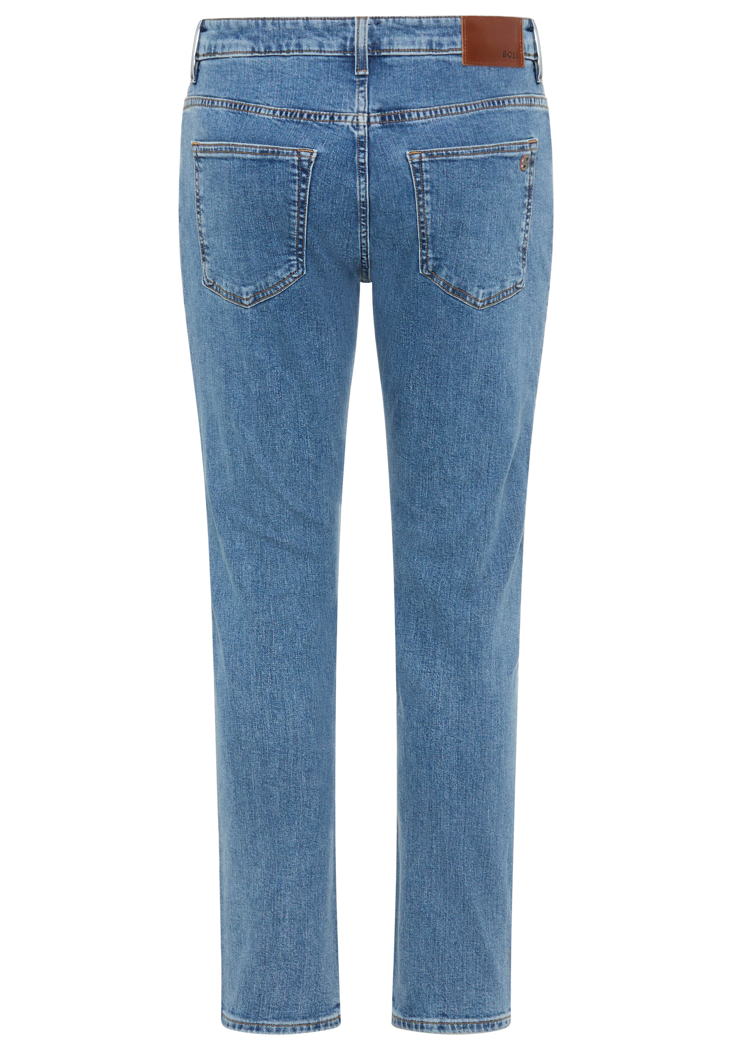BOSS ORANGE Slim-fit-Jeans DELAWARE BO mit BOSS Leder-Badge