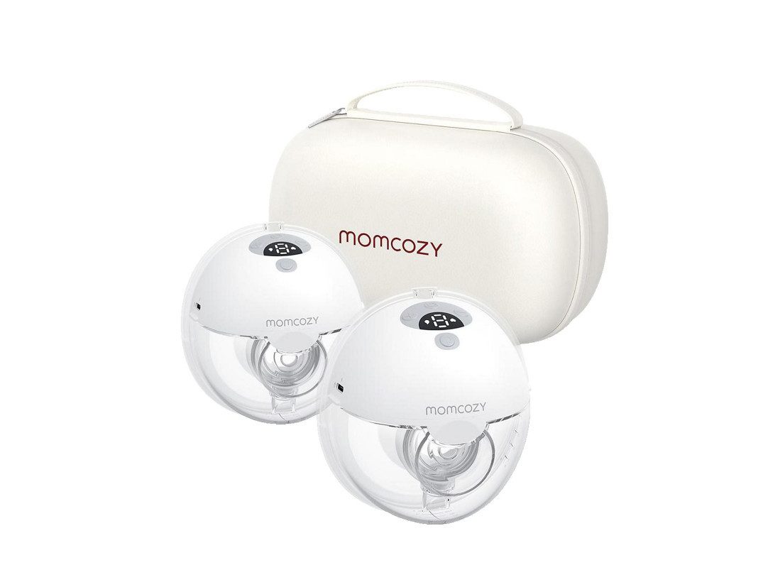 TSE Doppelmilchpumpe MOMCOZY M5 Double Milchpumpe Kabellos Hands Free Doppel