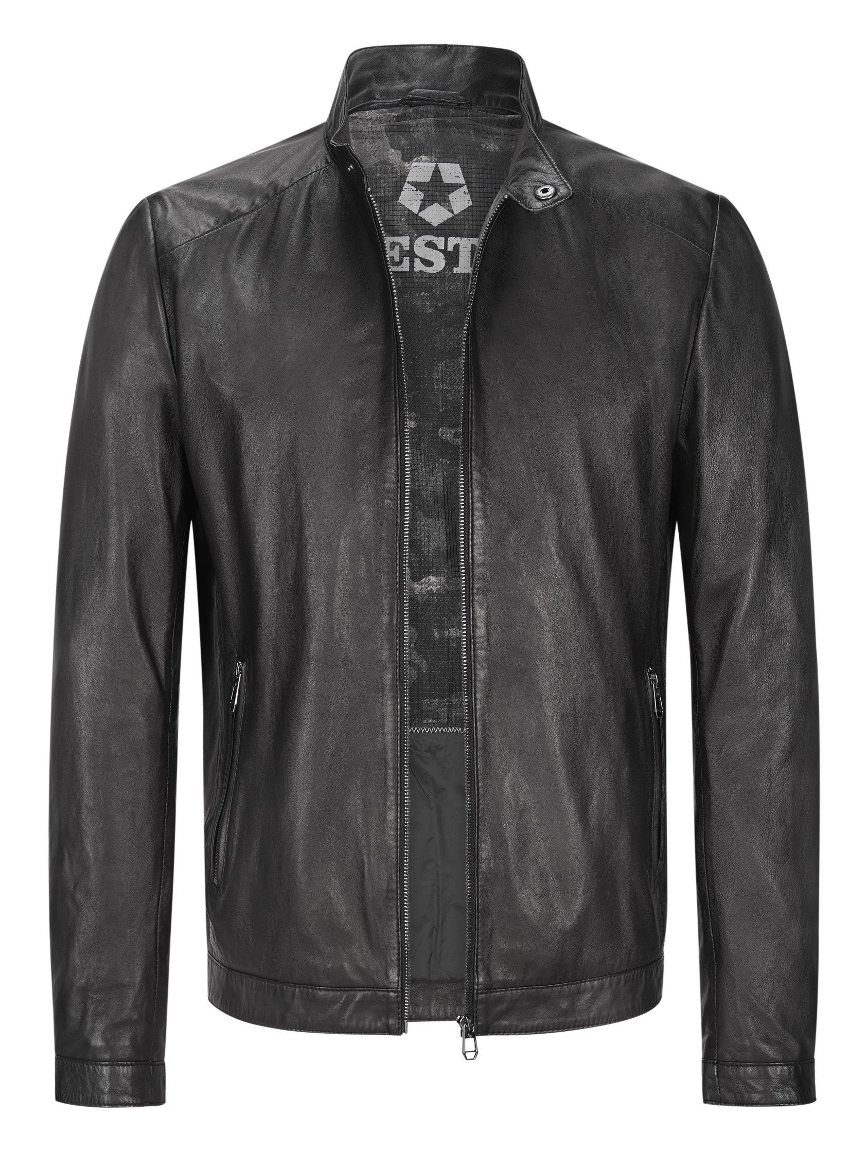 Milestone Lederjacke MSDave klassischer Schnitt aus feinstem Lammleder