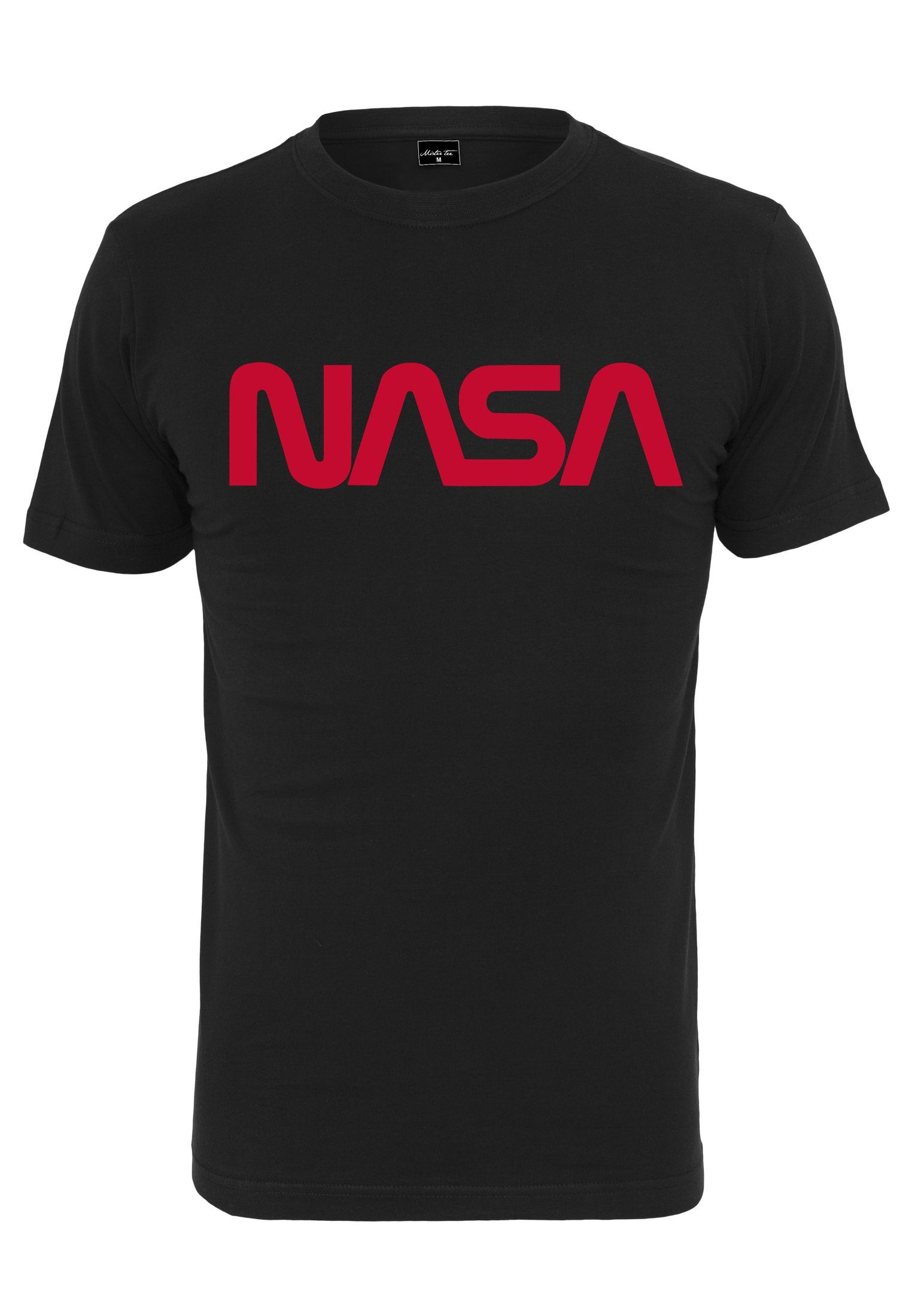 MisterTee T-Shirt Herren NASA Worm Tee (1-tlg) black/red