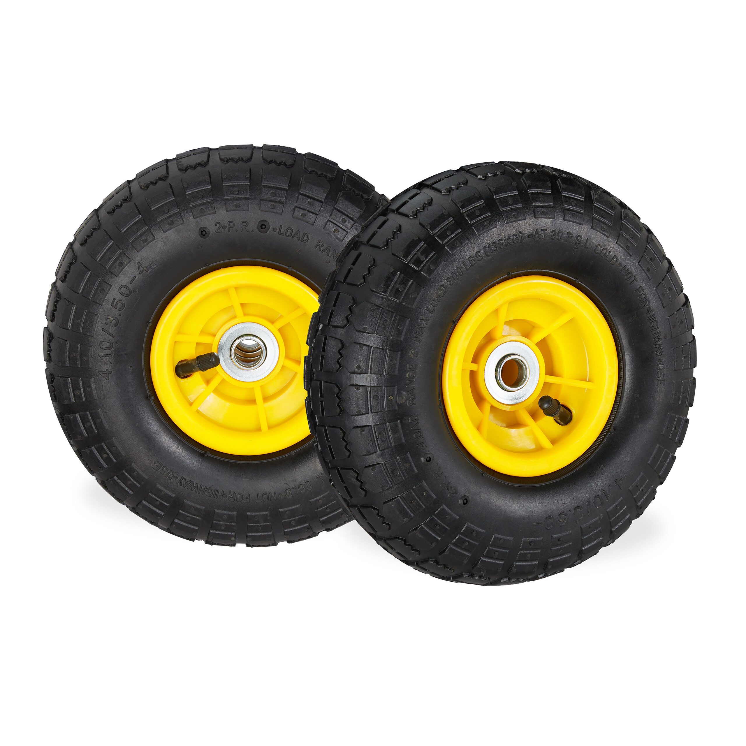 Sackkarren-Rad Sackkarrenrad 2er Set 3.5-4