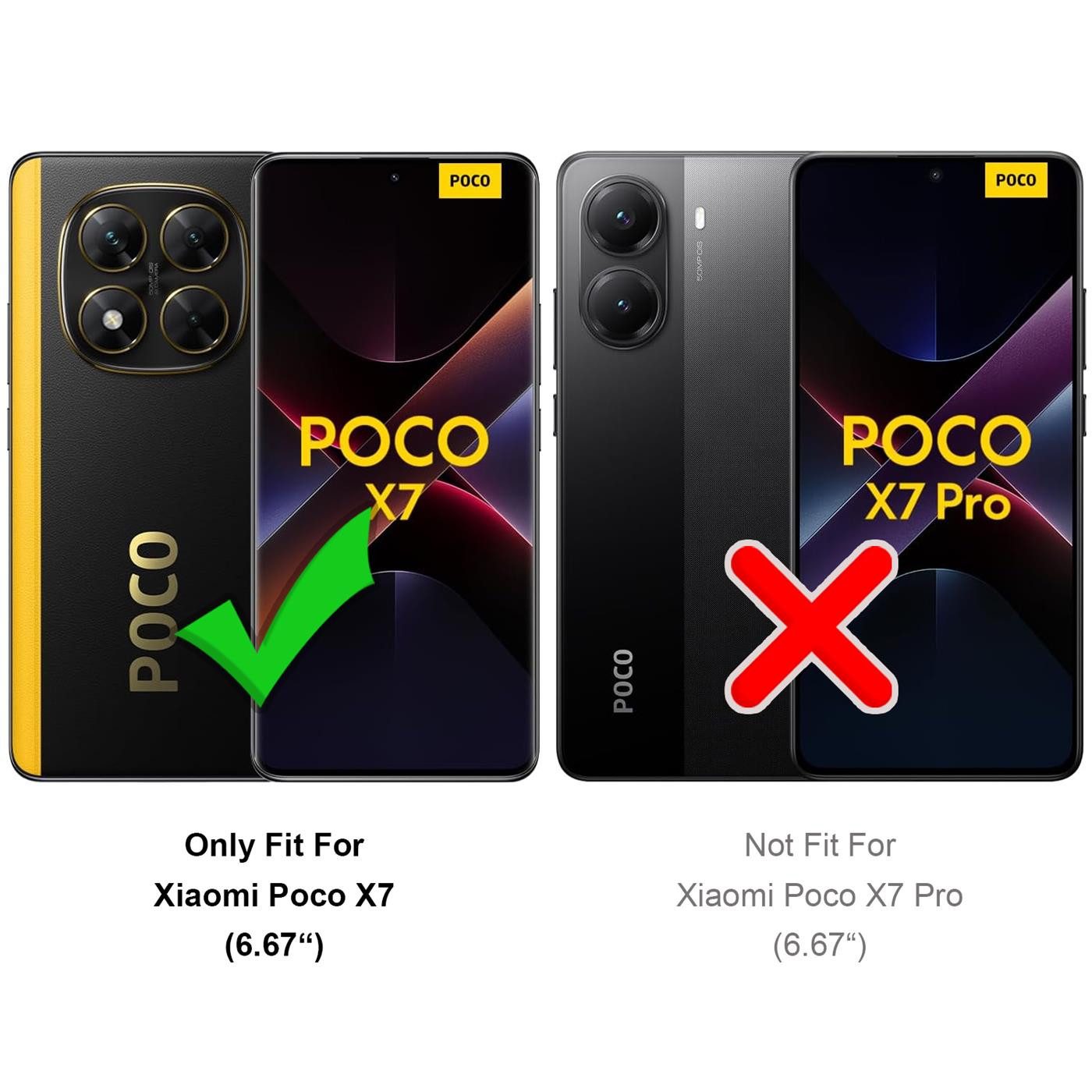 CoolGadget Handyhülle Black Series Handy Hülle für Xiaomi Poco X7 6,67 Zoll, Edle Silikon Schlicht Robust Schutzhülle für Xiaomi Poco X7 Hülle